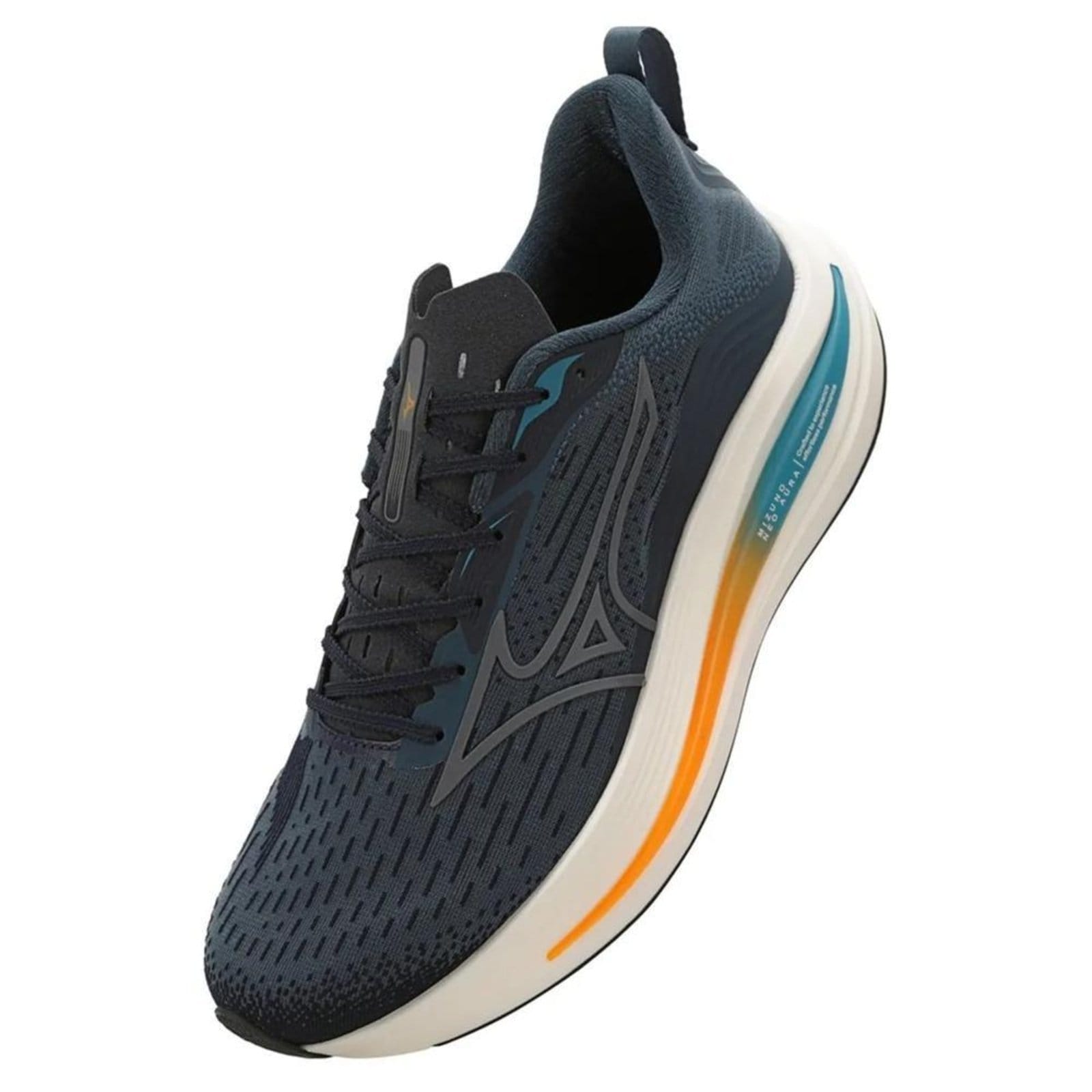 Vista 2 Tênis Masculino Mizuno Neo Aura Petróleo Corrida 39 Mizuno azul