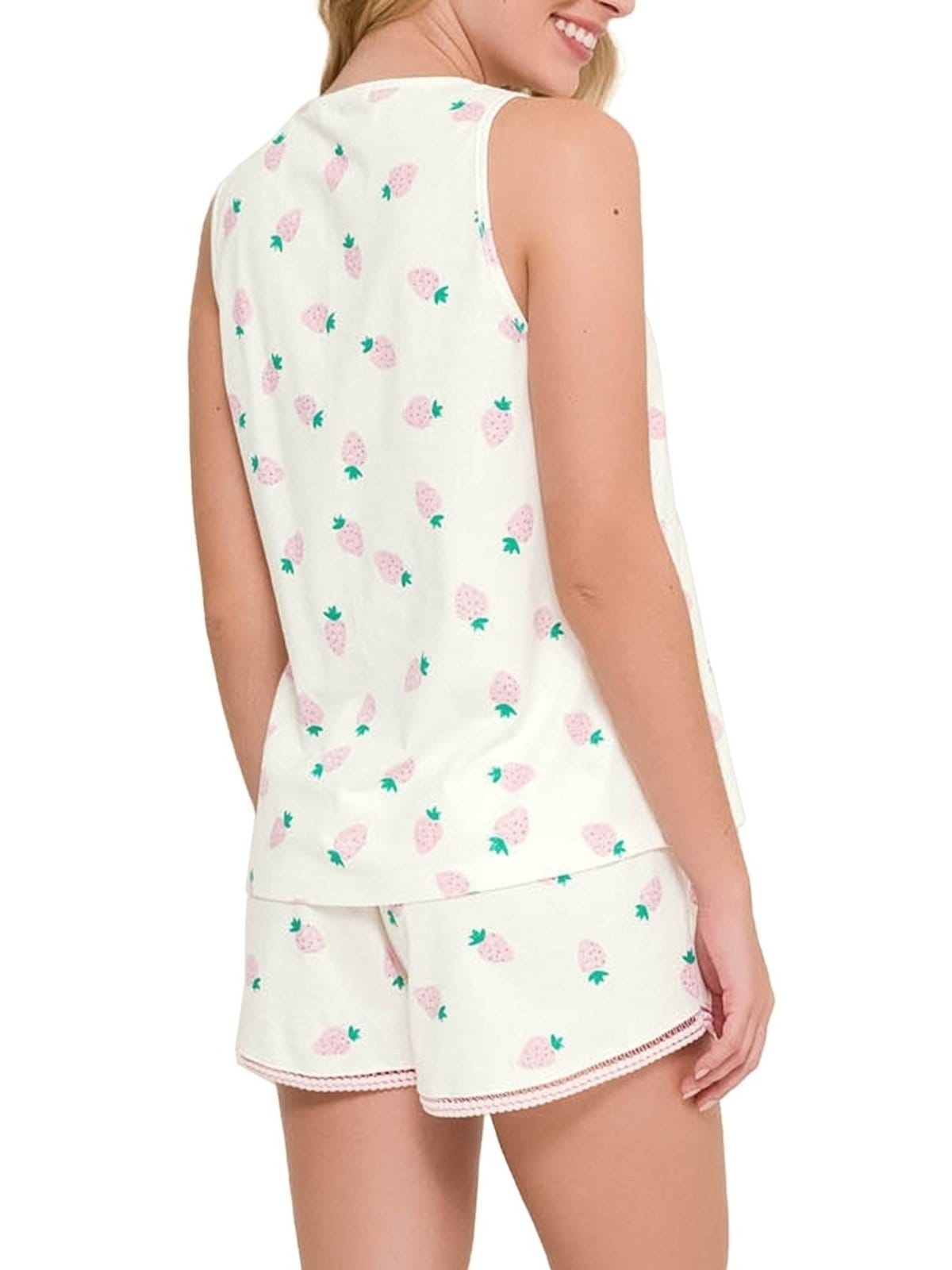 Vista 2 Pijama Feminino Curto Espaço Pijama 4010245 Espaço Pijama branco