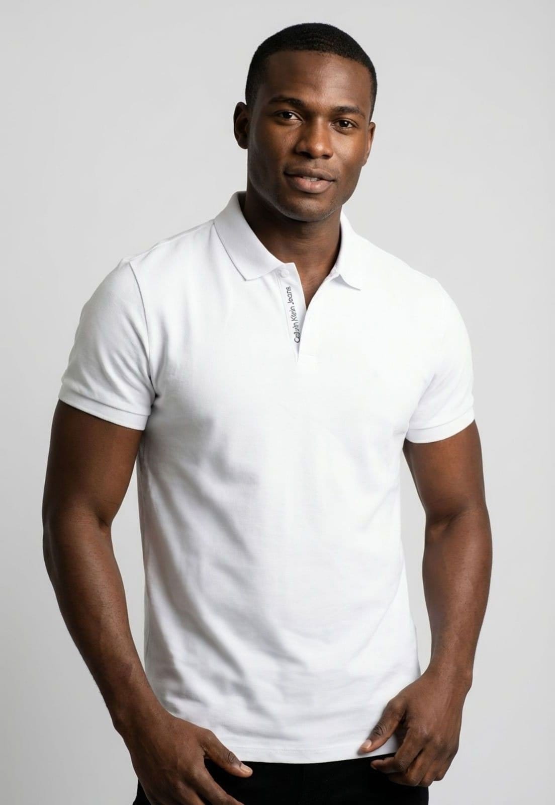 Polo Masculina Calvin Klein Jeans Branca