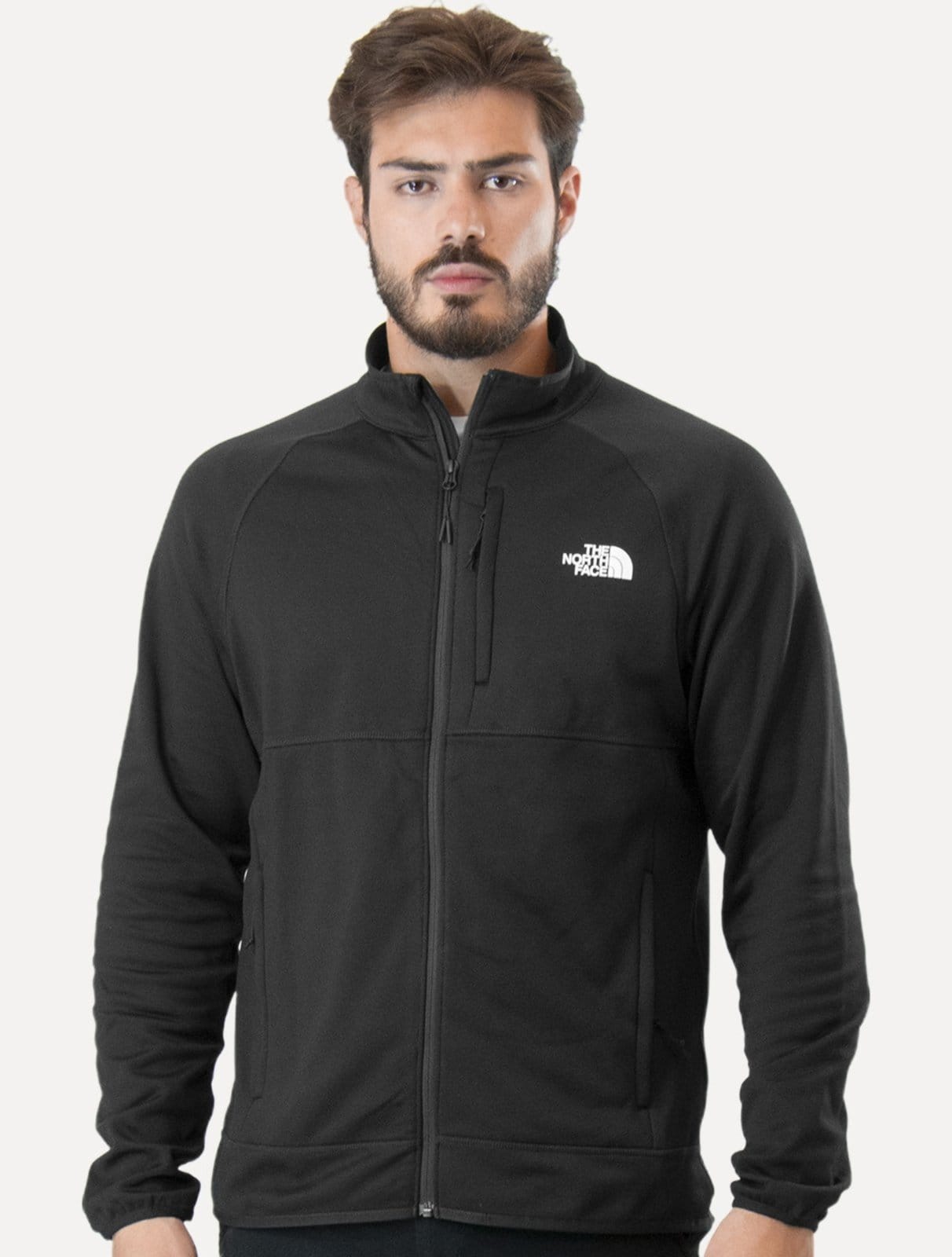 Blusa The North Face Masculina Fleece Canyonlands Full Zip Preta