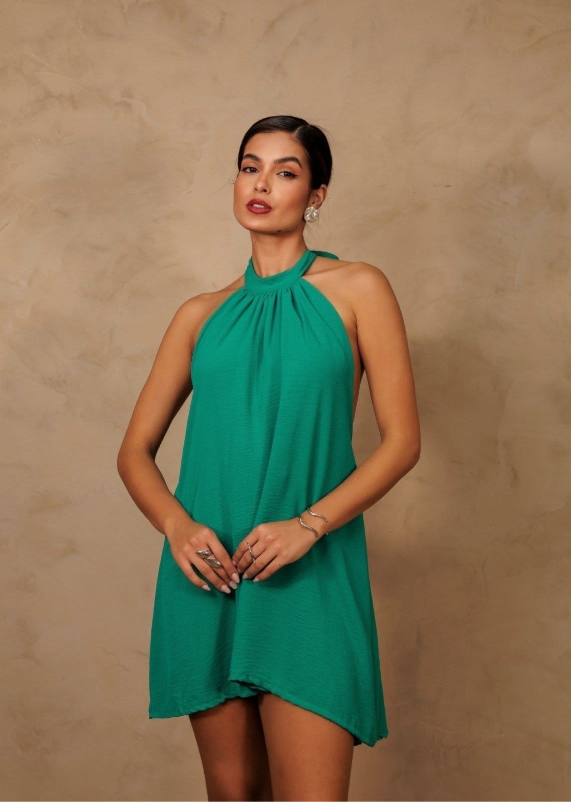 Vestido Curto Frente Única Luenny Bandeira