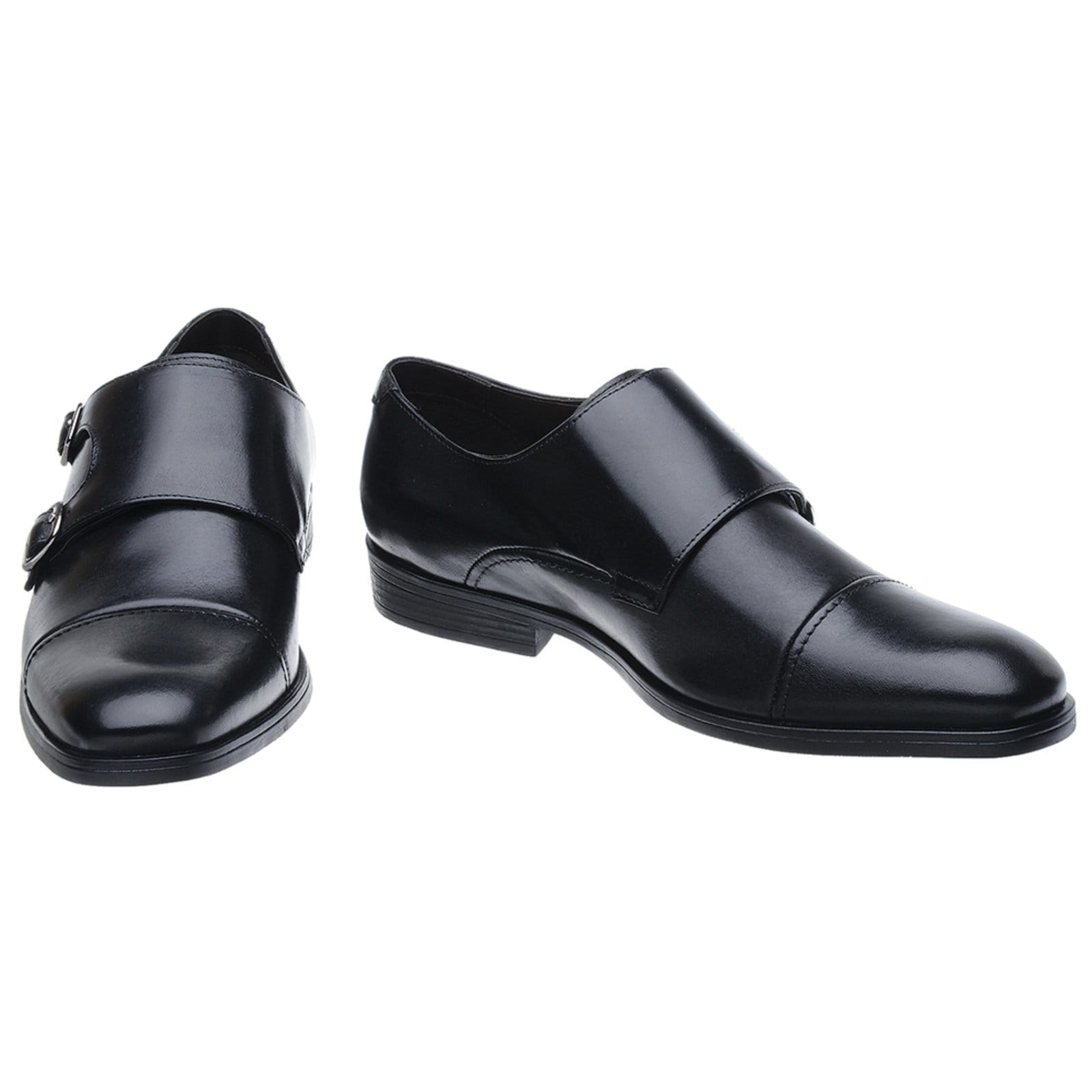 Vista 2 Sapato Masculino Monk Malbork Couro Solado Comfort 60412P Malbork preto