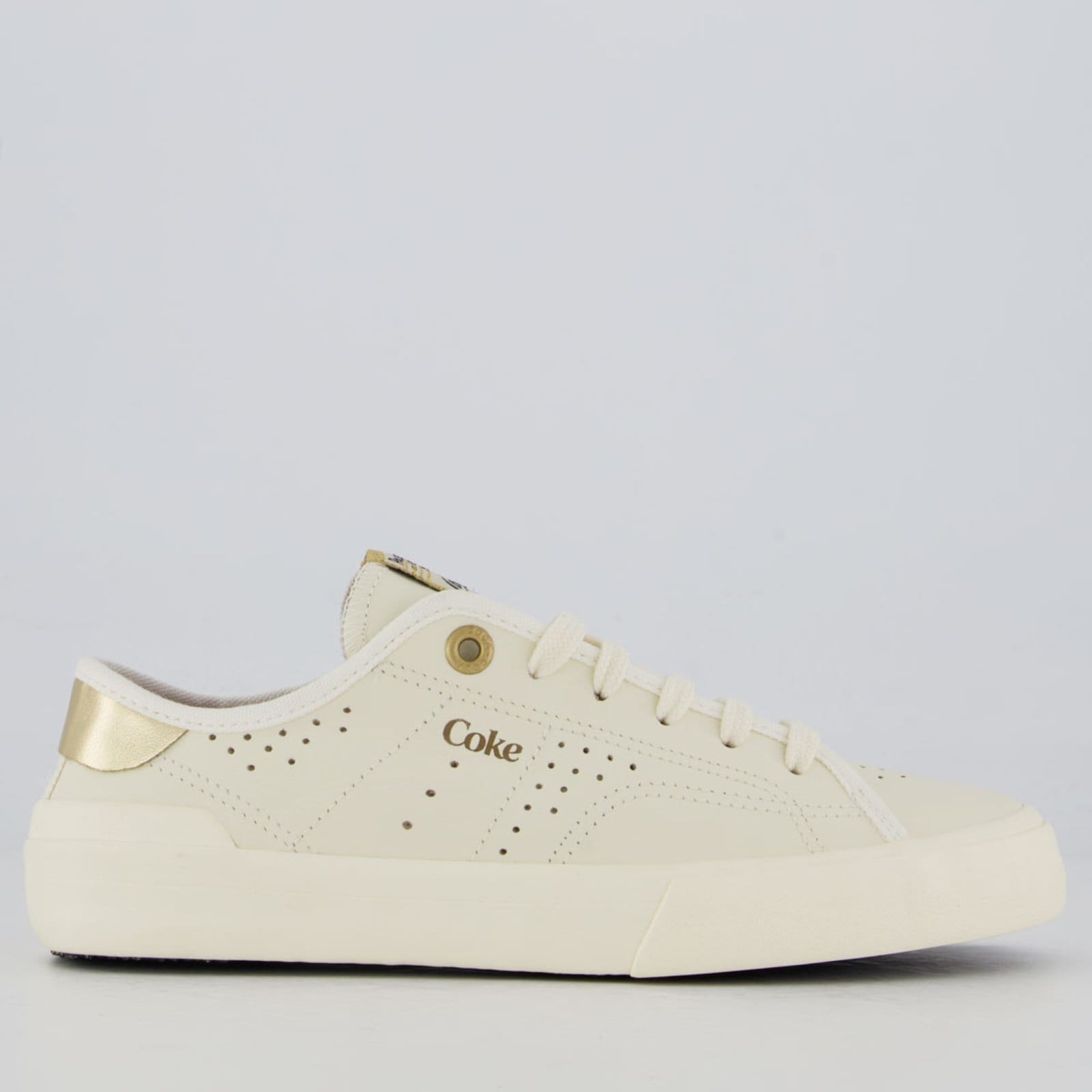 Tênis Coca Cola Fortune Feminino e Dourado