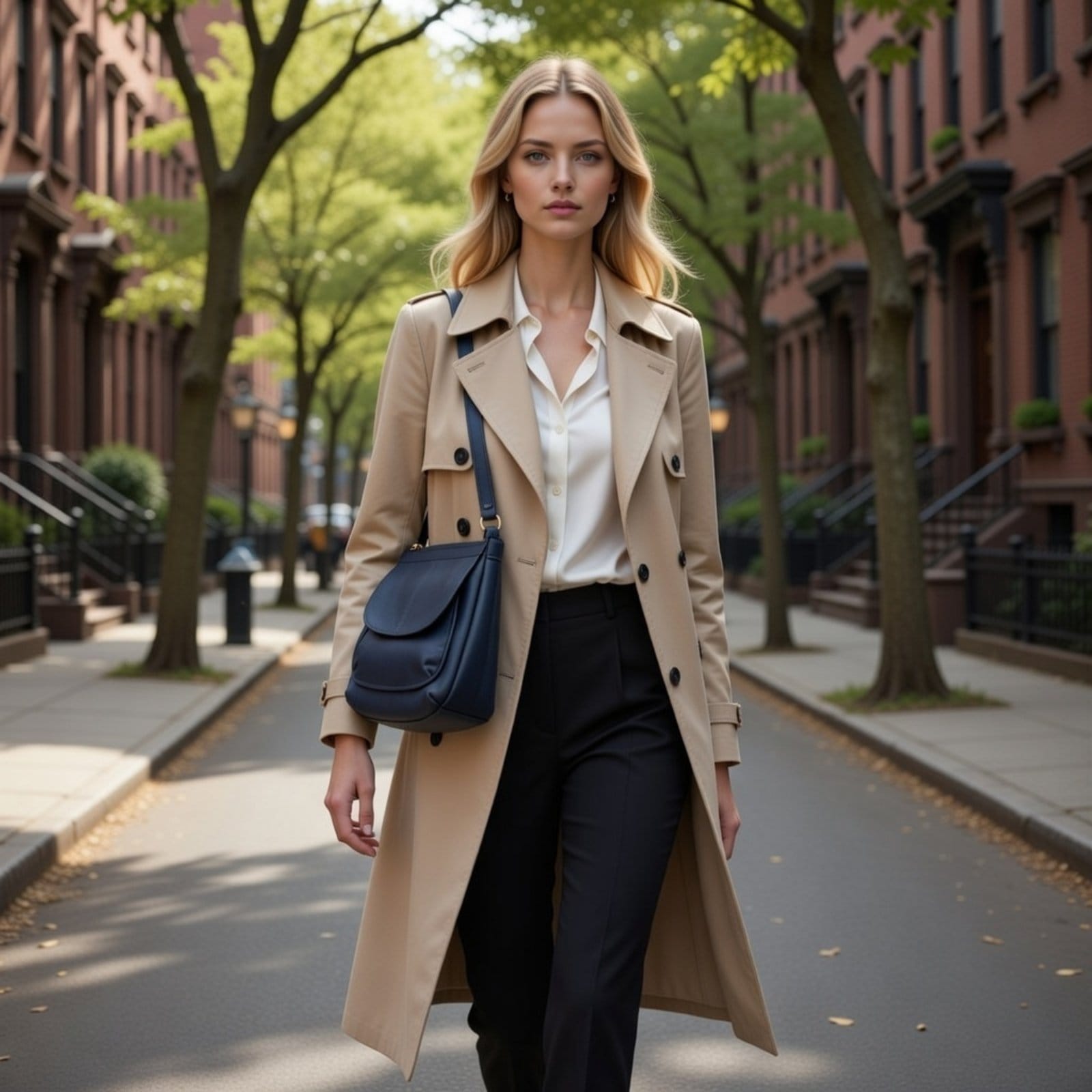 Vista 2 Kit Bolsa e Porta Cartões TopGrife Couro Marinho TopGrife azul marinho