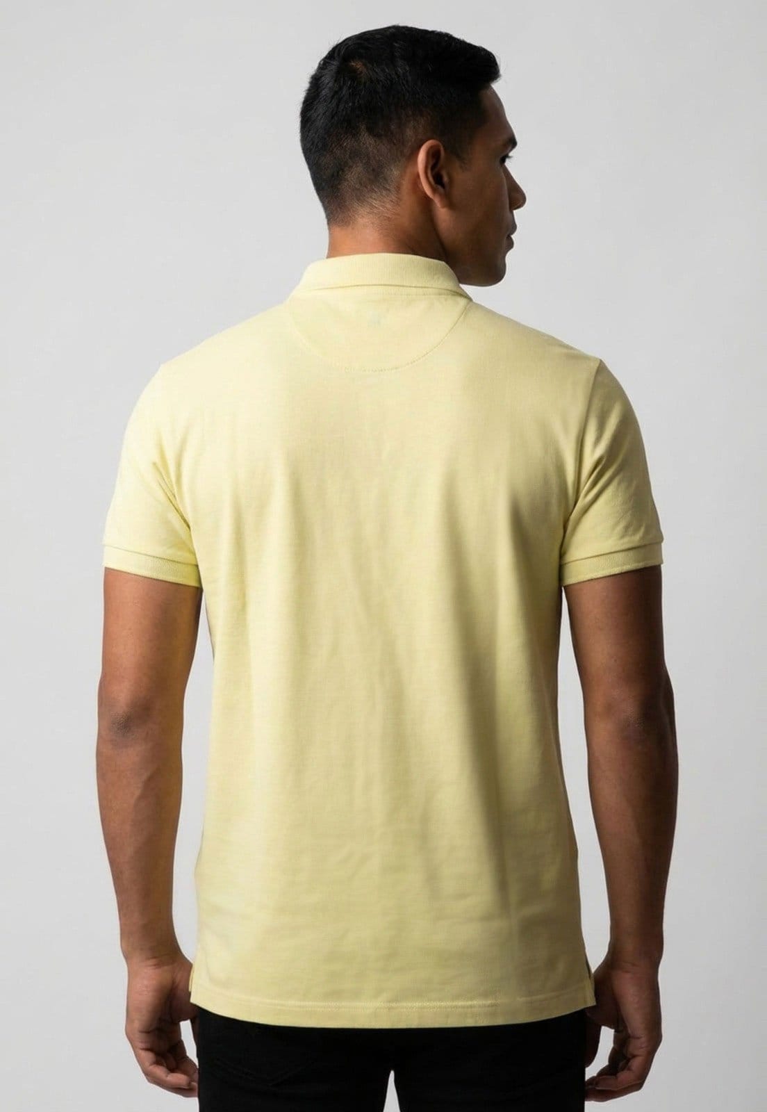 Vista 2 Polo Masculina Aramis Zíper Amarela Aramis amarelo