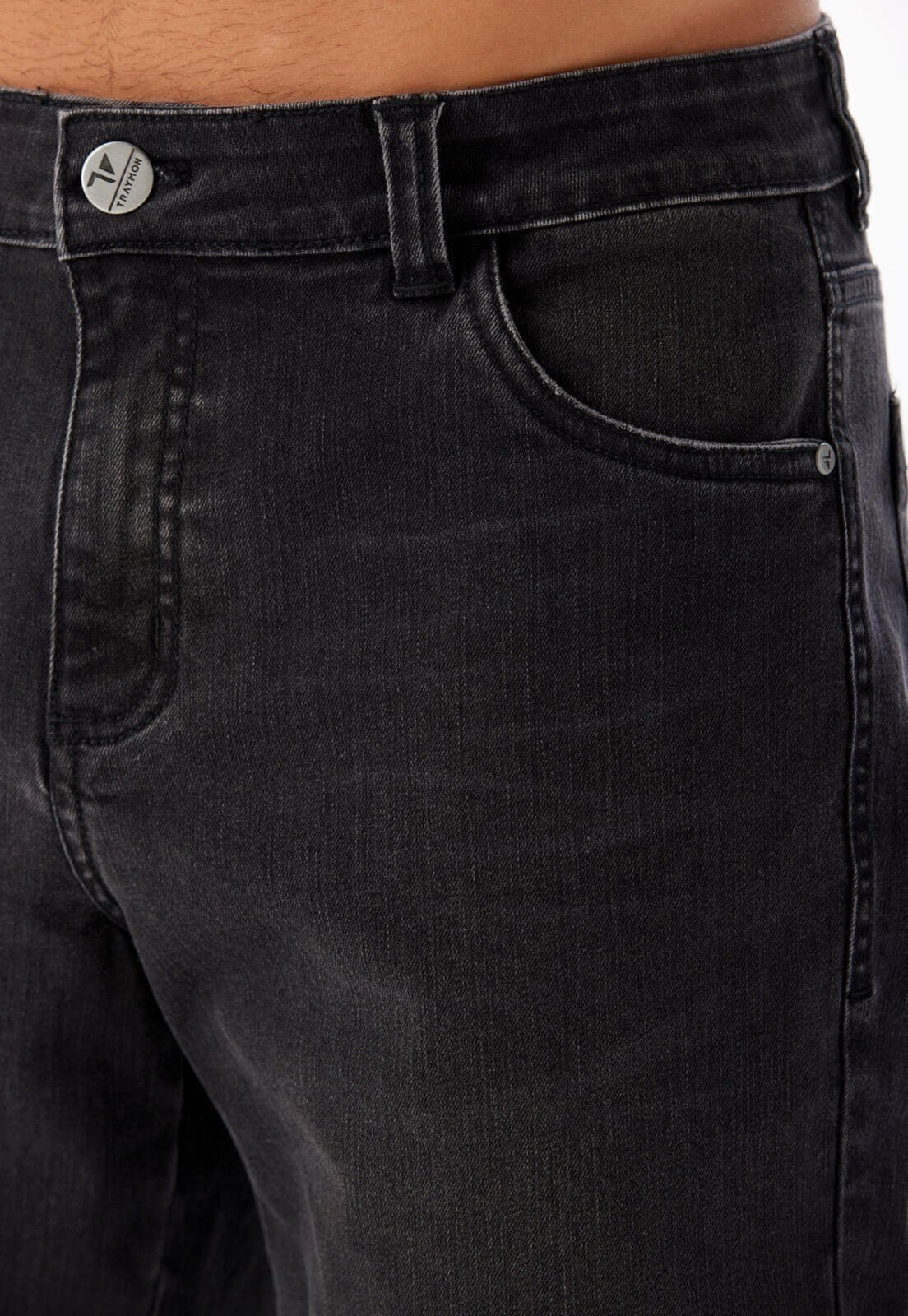 Calça Jeans Black Slim Traymon Preto - 2