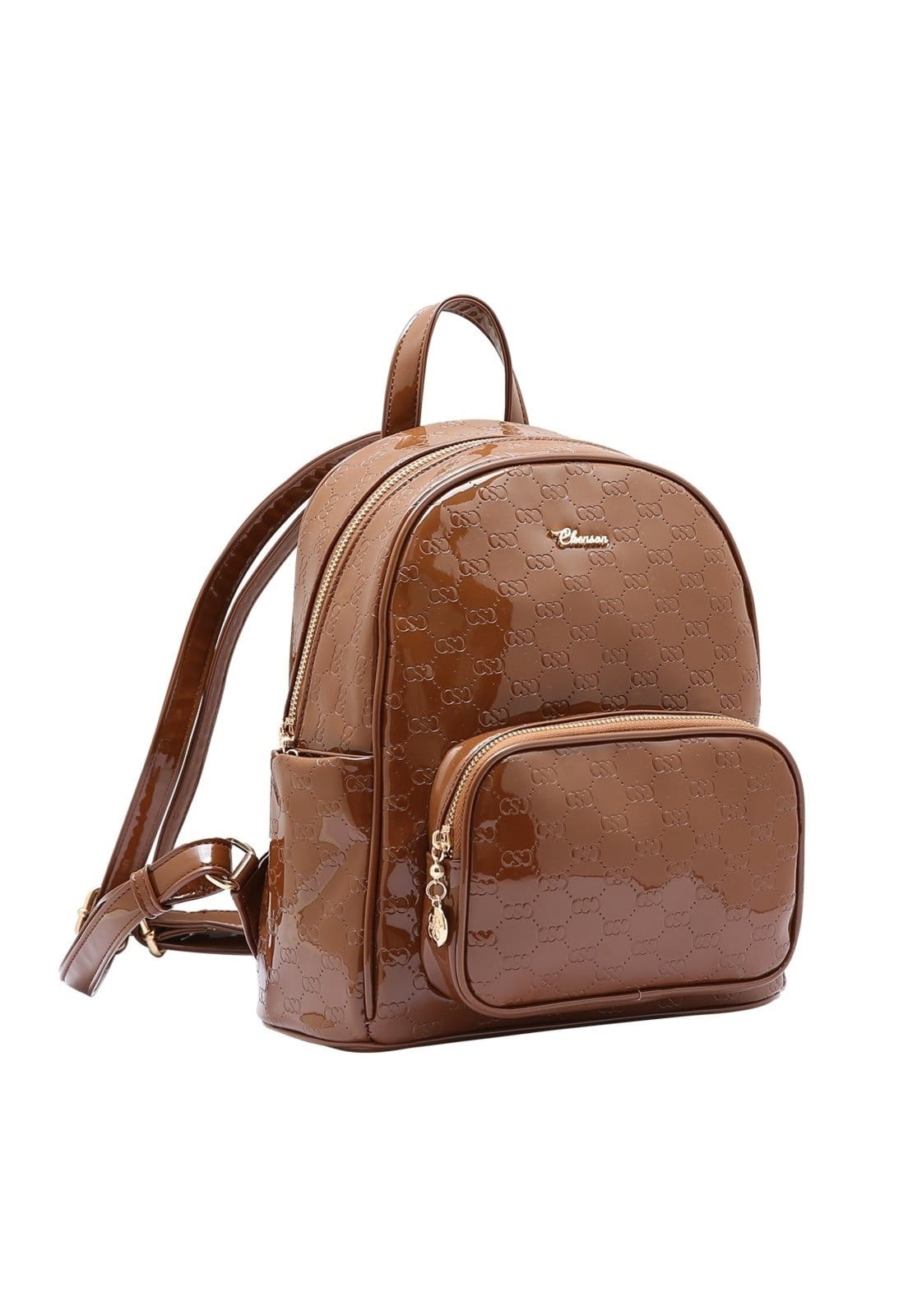 Mochila Feminina Chenson Original Mini Logo Verniz Costas 8485034