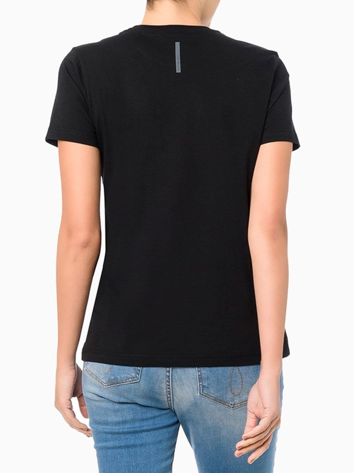 Vista 2 Camiseta Feminina Essentials Estampa na Barra Calvin Klein Jeans Calvin Klein Jeans preto