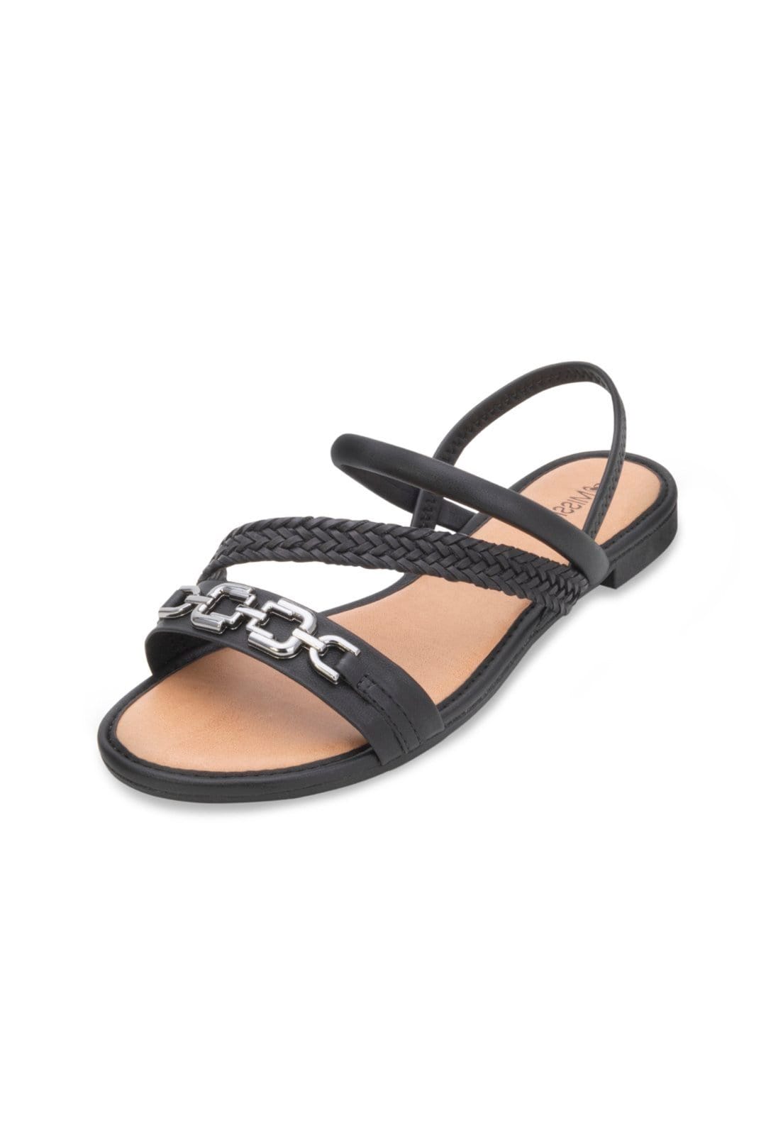 Sandália Rasteira Mississipi MB24-MB393 Caramelo