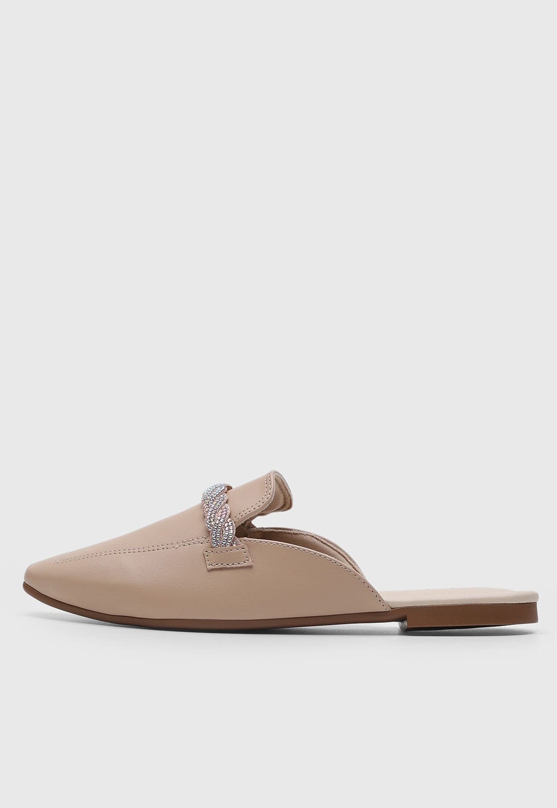 Mocassim Mule Feminino cê Trançado