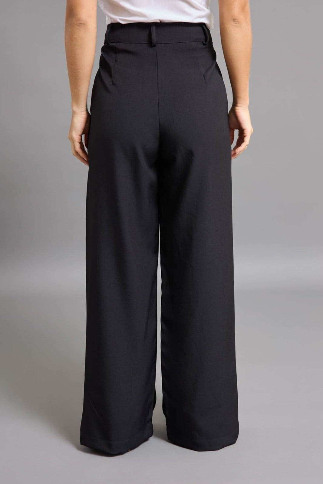 Vista 2 Calça Alfaiataria Feminina Pantalona Dialogo Jeans DIALOGO preto