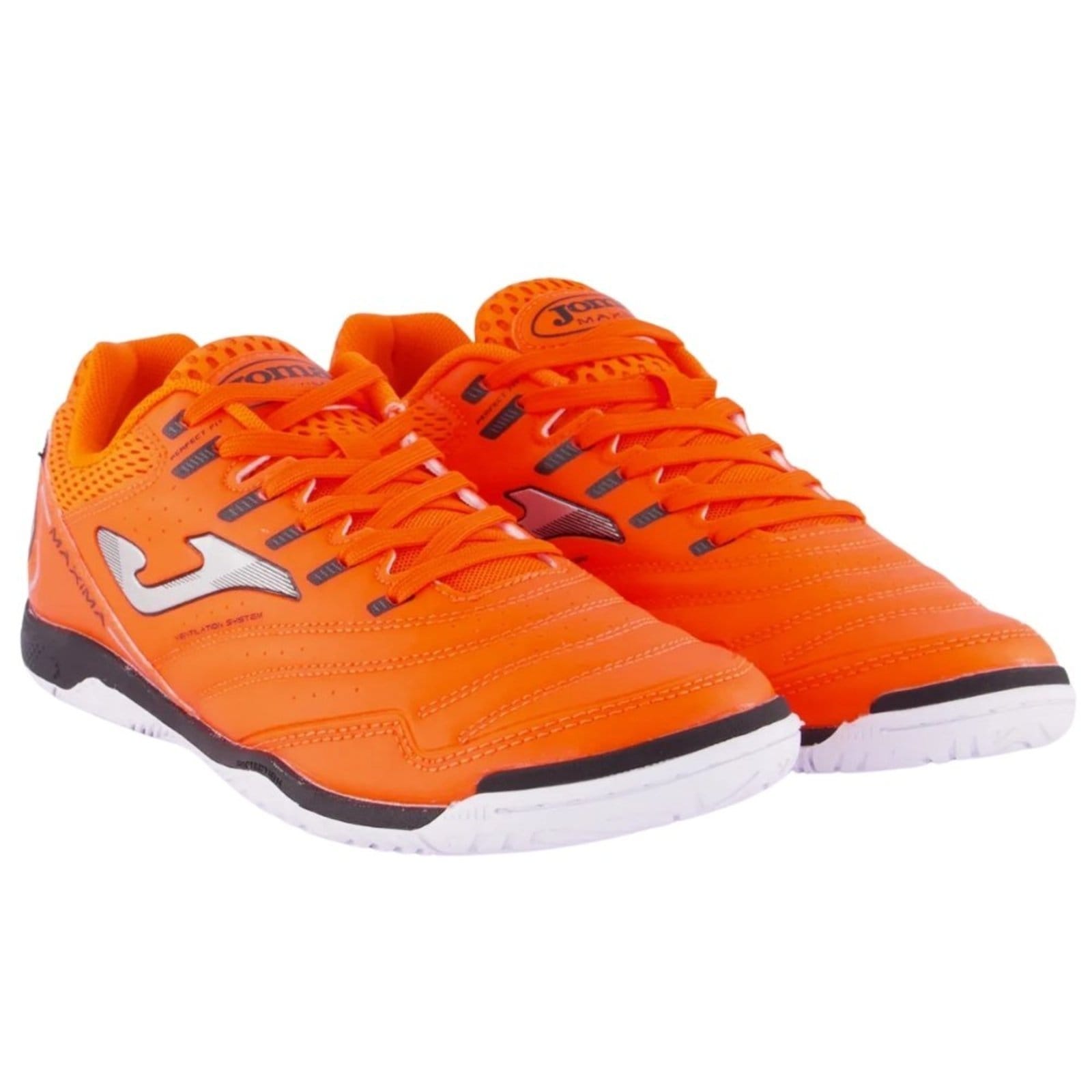Vista 2 Chuteira Joma Futsa Maxima Joma laranja