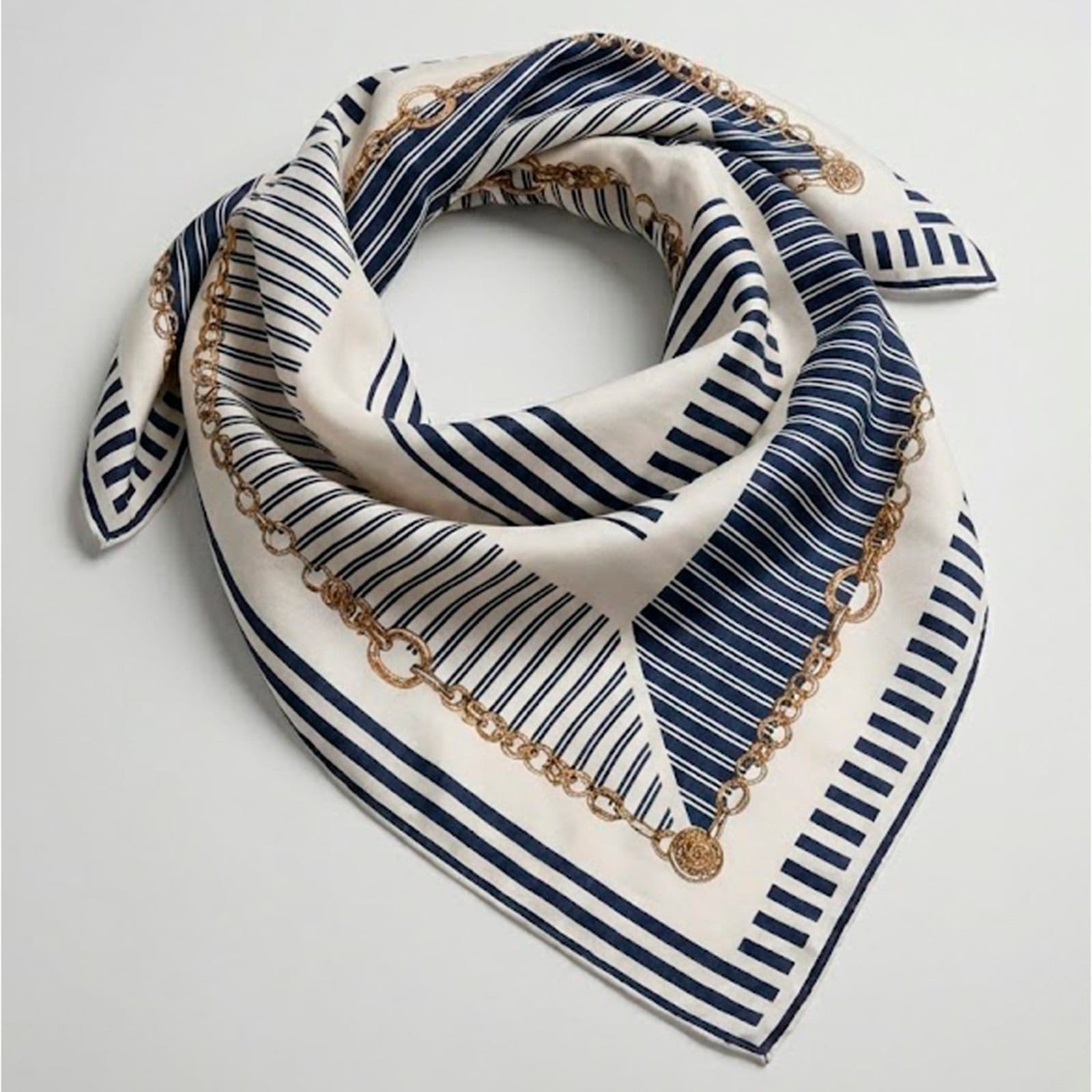 Lenço Lança Perfume Acetinado Estampado Ou26 Feminino - 2