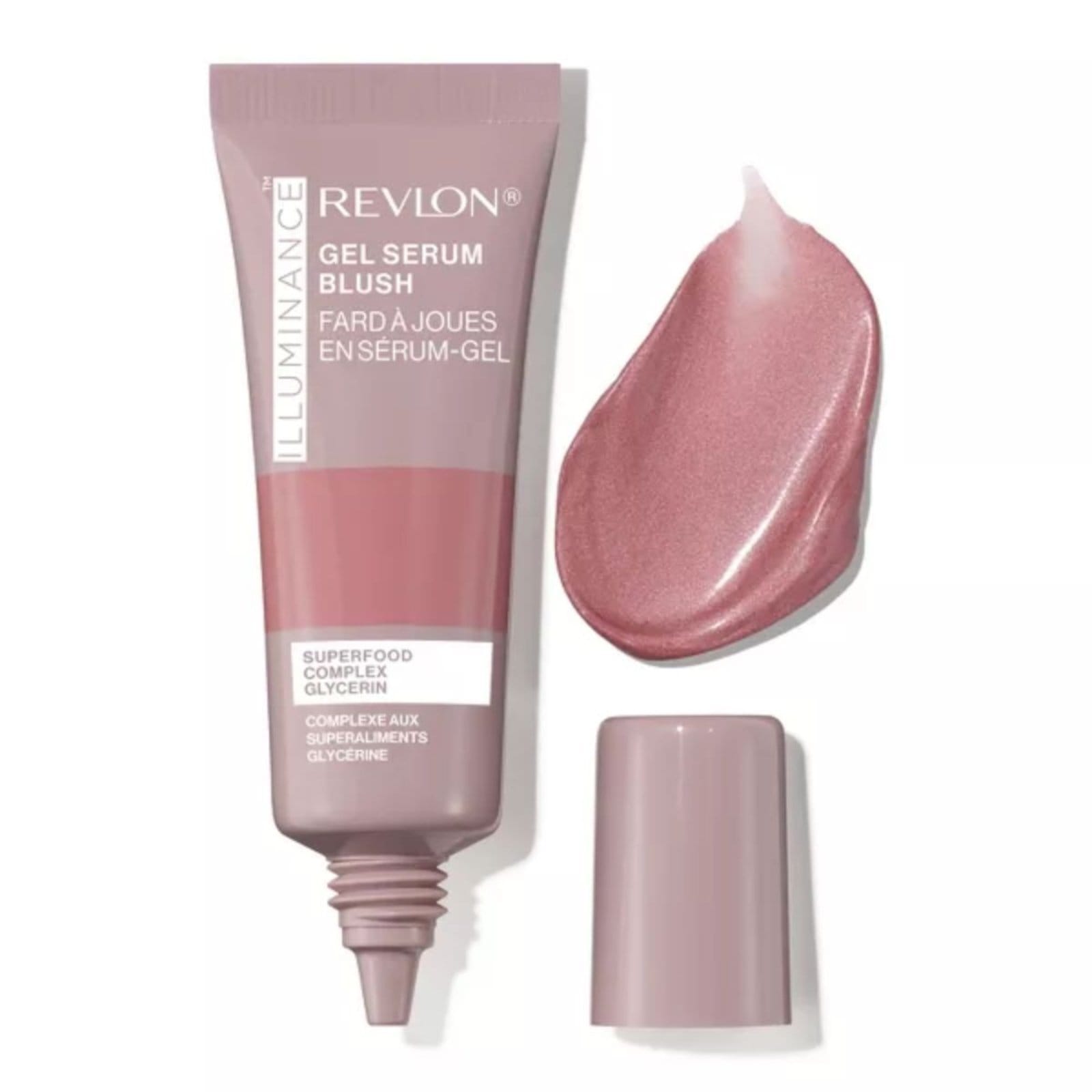 Vista 2 Revlon Illuminance Gel Serum Blush Enchanting Mauve Revlon unico mauve