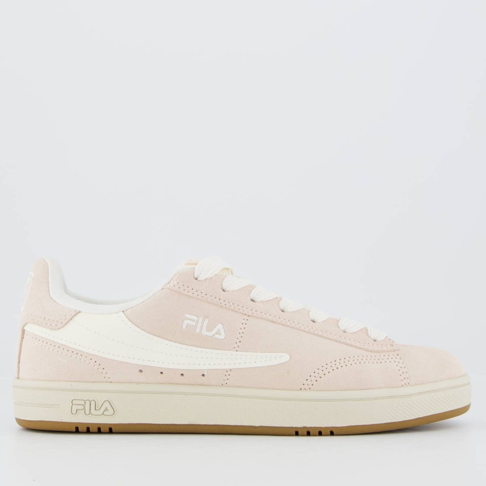 Tênis Fila Court 90 Feminino Rose e Bege