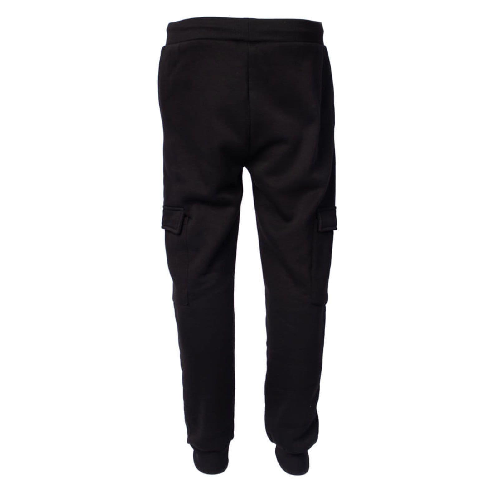 Vista 2 Calça Moletom Masculina Kappa Cargo Bolsos Laterais Kappa preto