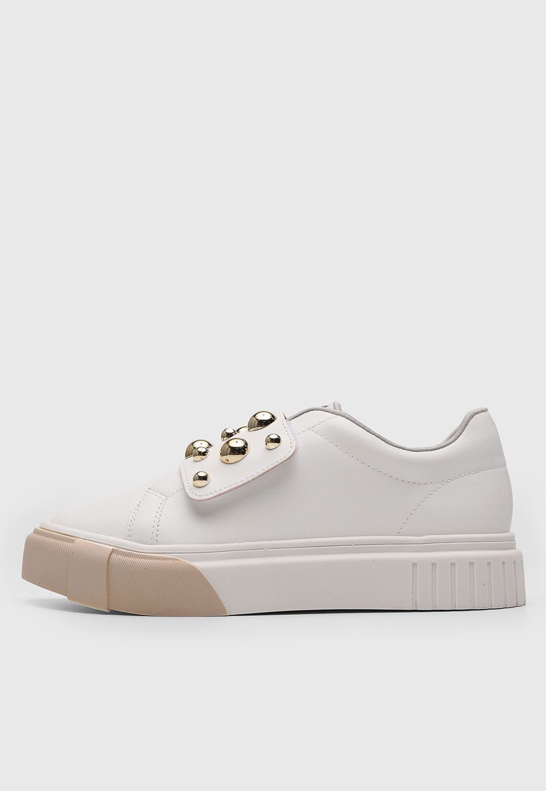 Tênis Feminino Via Uno Slip On Tachas