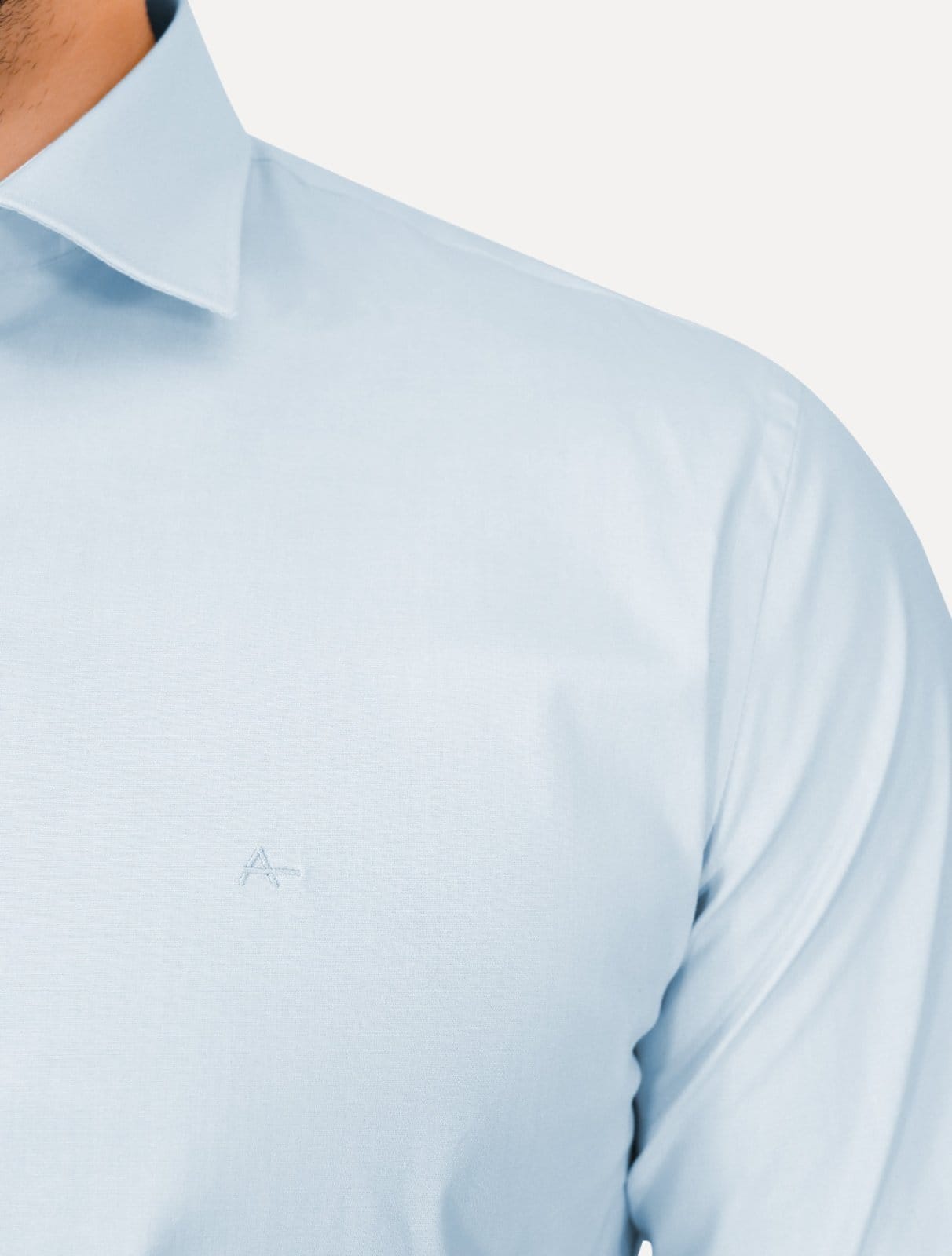 Camisa Aramis Masculina Regular Tricoline Liso Stretch Claro - 2