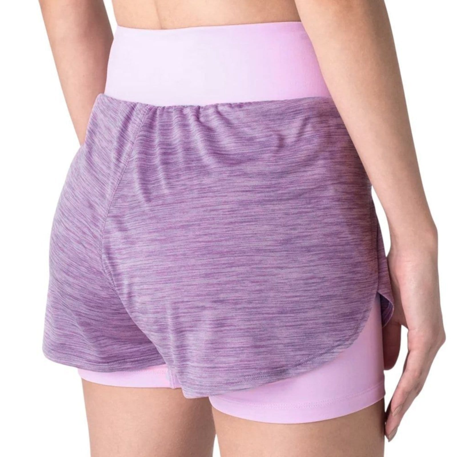 Vista 2 Short Fila Basic Train Double Feminino Fila rosa