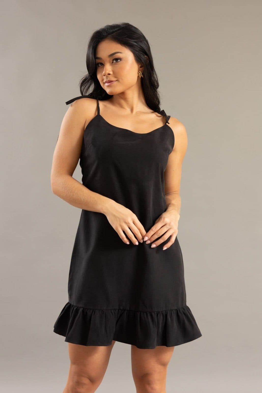 Vestido Em Liocel Feminino Com Decote Posterior Dialogo