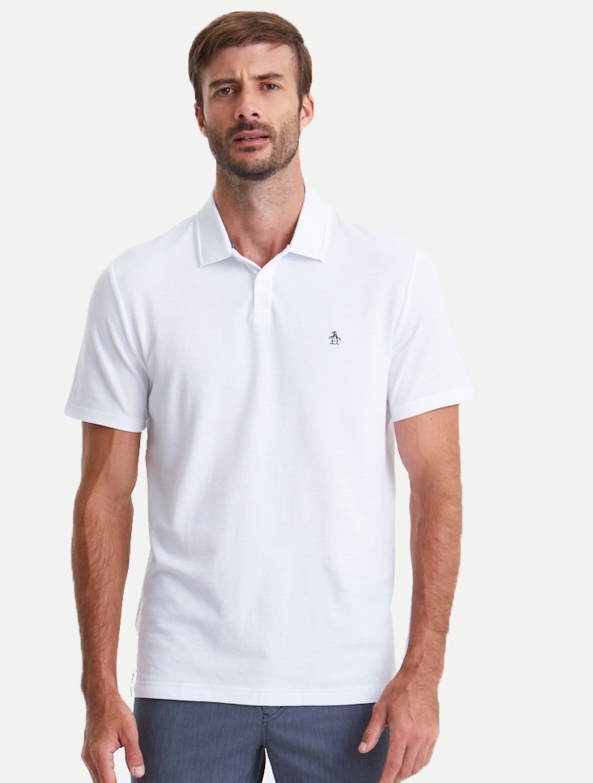 Polo Original Penguin Piquet OCKB11970 Branca