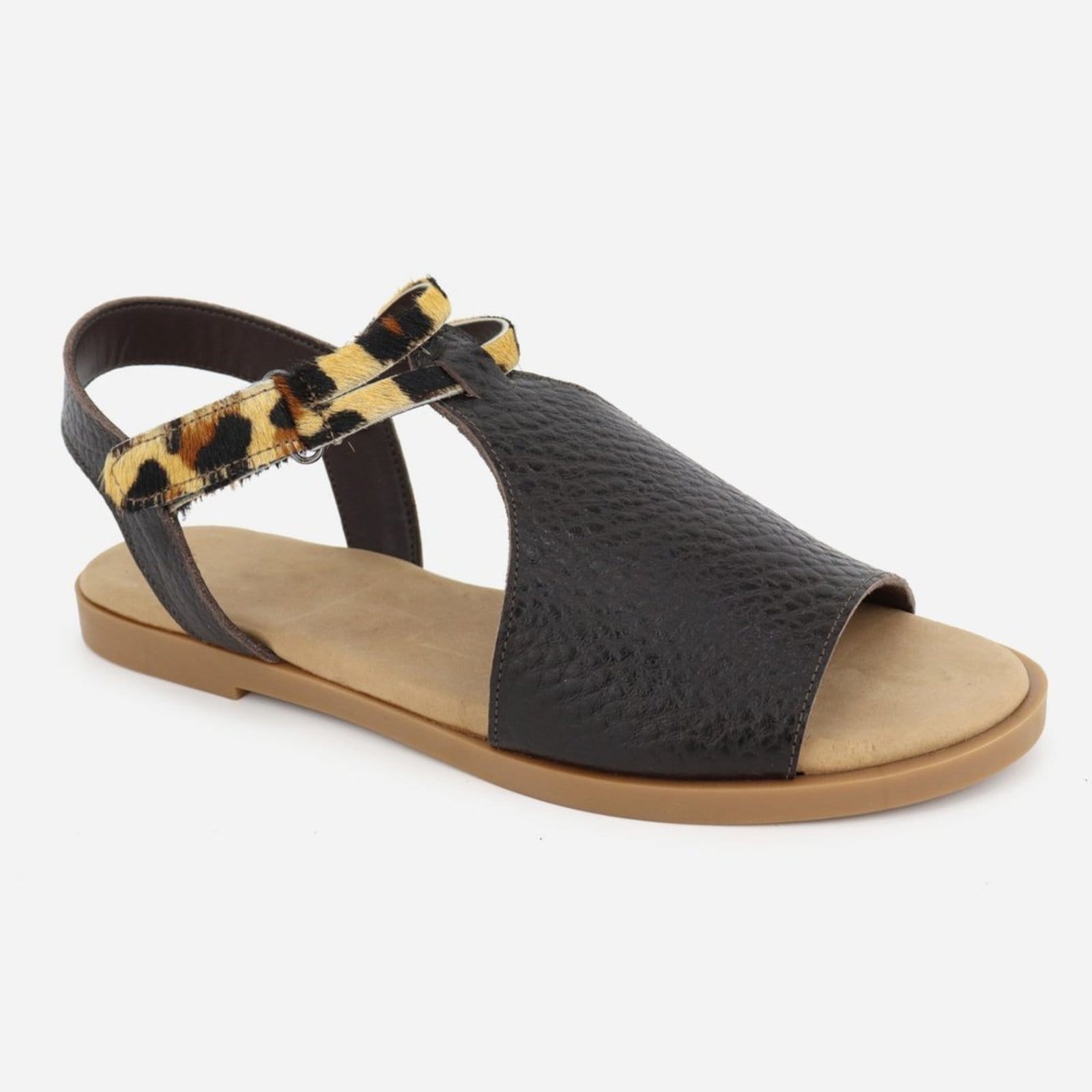 Rasteira Couro Maria Paula Casual Conforto