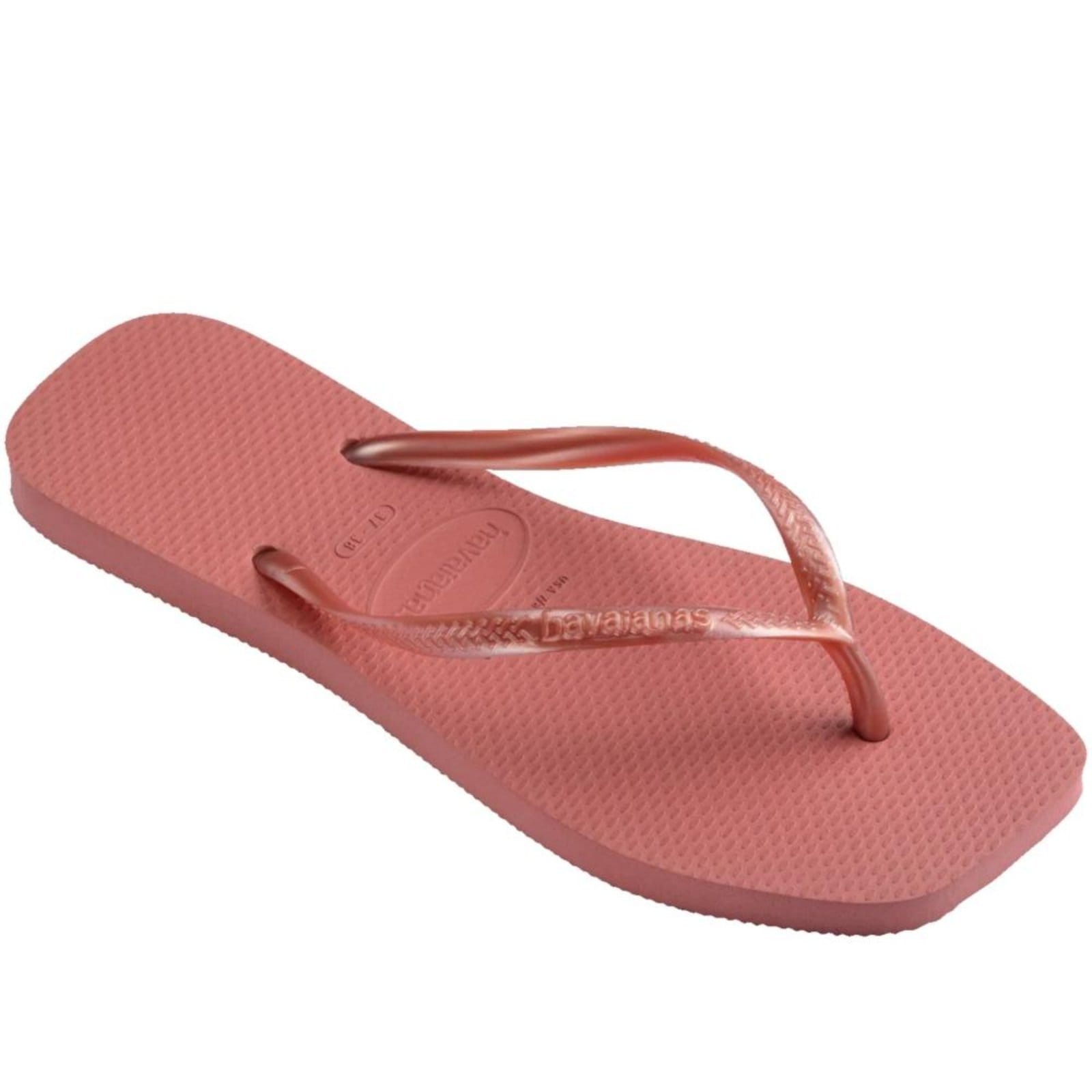Vista 2 Chinelo Feminino Havaianas Glitter Slim Square Canyon Havaianas incolor