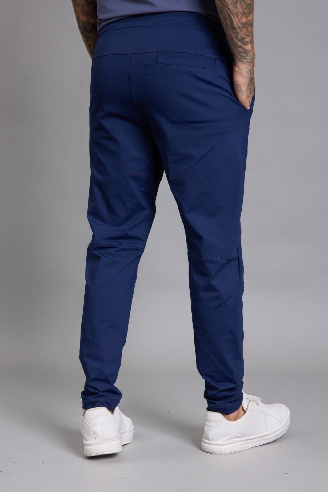 Vista 2 Calça Casual Flexível Masculina em Poliamida na cor Marinho Dialogo Jeans azul