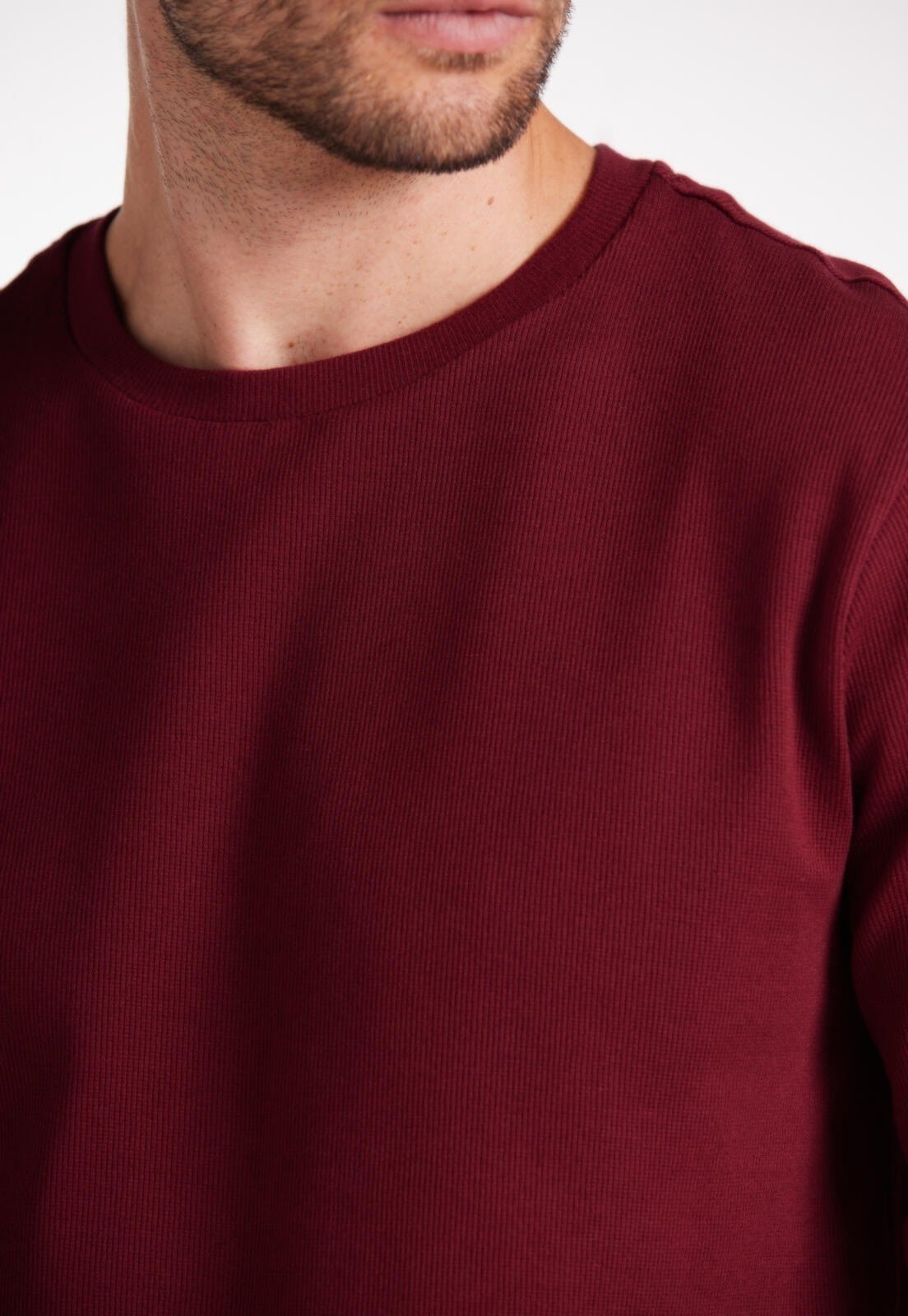 Vista 2 Blusa Slim Malha Tricot Traymon Sauvignon Traymon vermelho