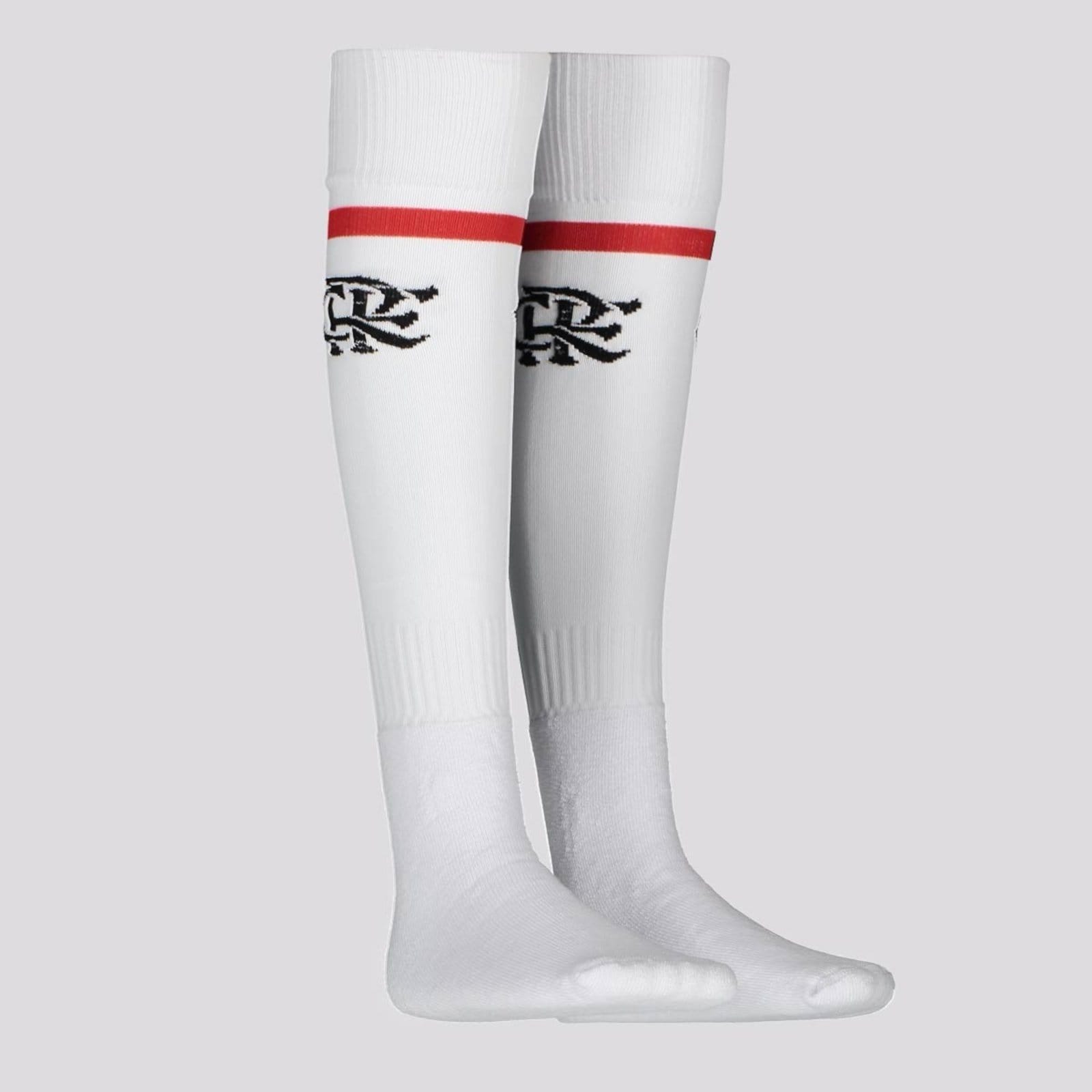 Meião Flamengo Juvenil Branco e Vermelho