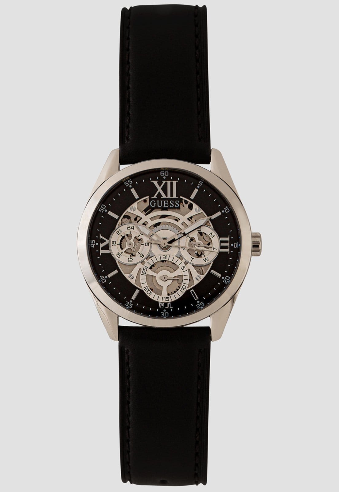 Relógio Analógico Multi Função Prateado