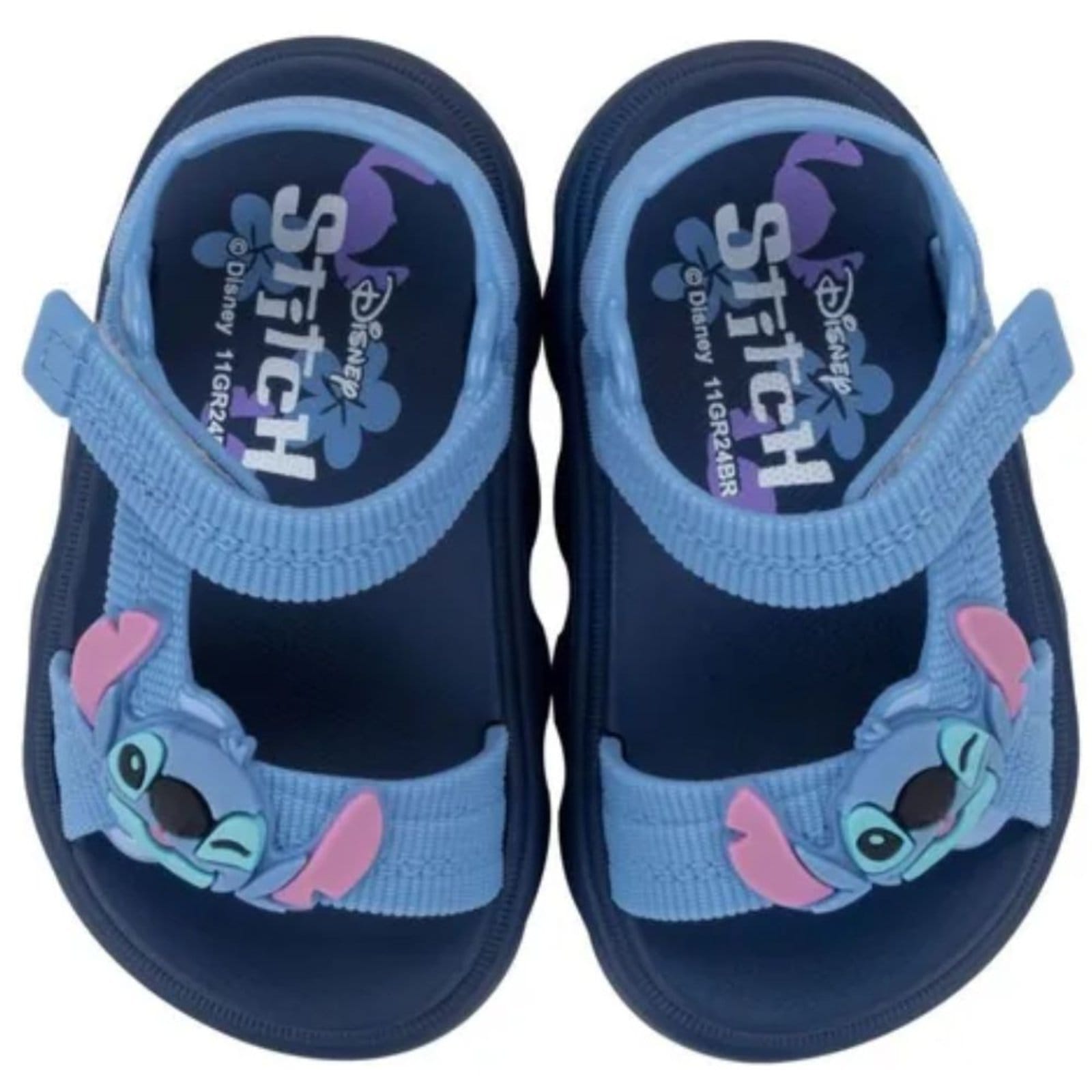 Vista 2 Sandalia Grendene Baby Easy 23160 Meninas Grendene azul marinho