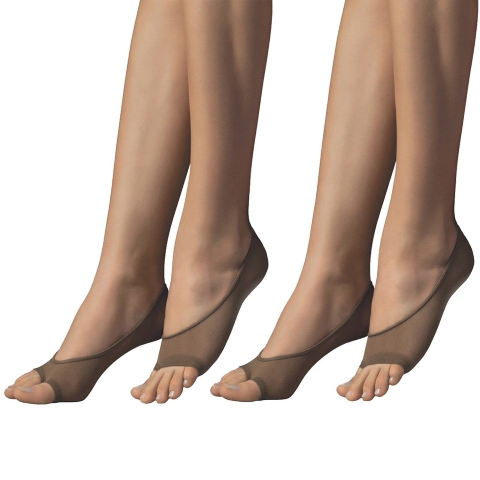 Kit 2 Pares de Meias Selene Sapatilha Dedinhos Fio 40 Feminino