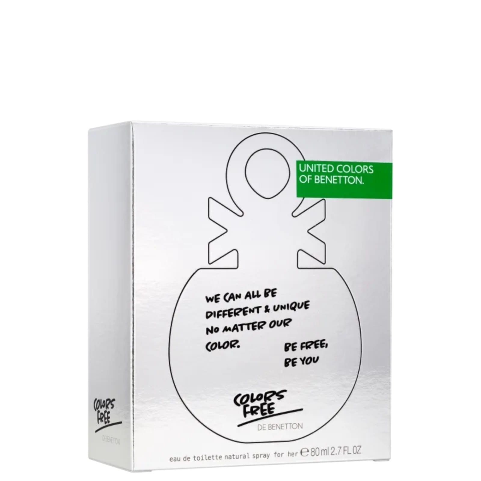 Vista 2 Colors Free For Her Benetton Edt - Perfume Feminino Benetton unico