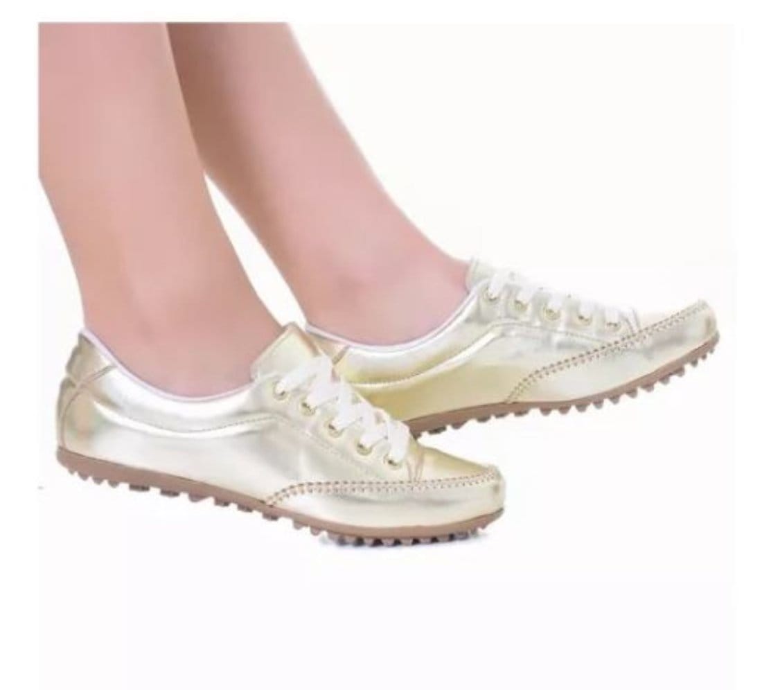 Sapatênis Feminino Comfort Casual Cadarço