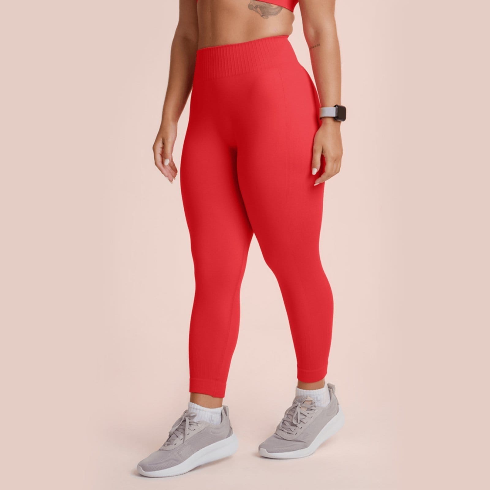 Calça Legging Capri Shine Seamless Lupo Feminina 71376 Claro