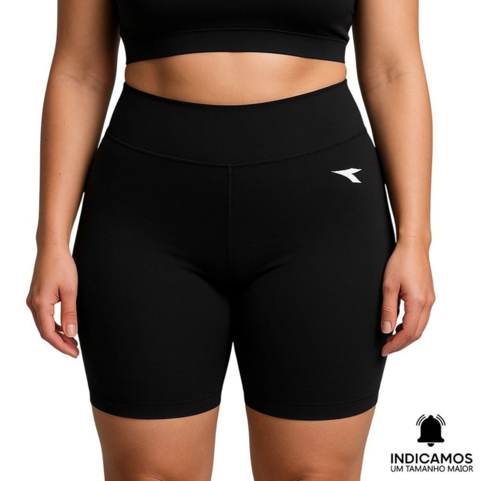 Bermuda de Compressão Diadora Small Logo Plus Size Feminina