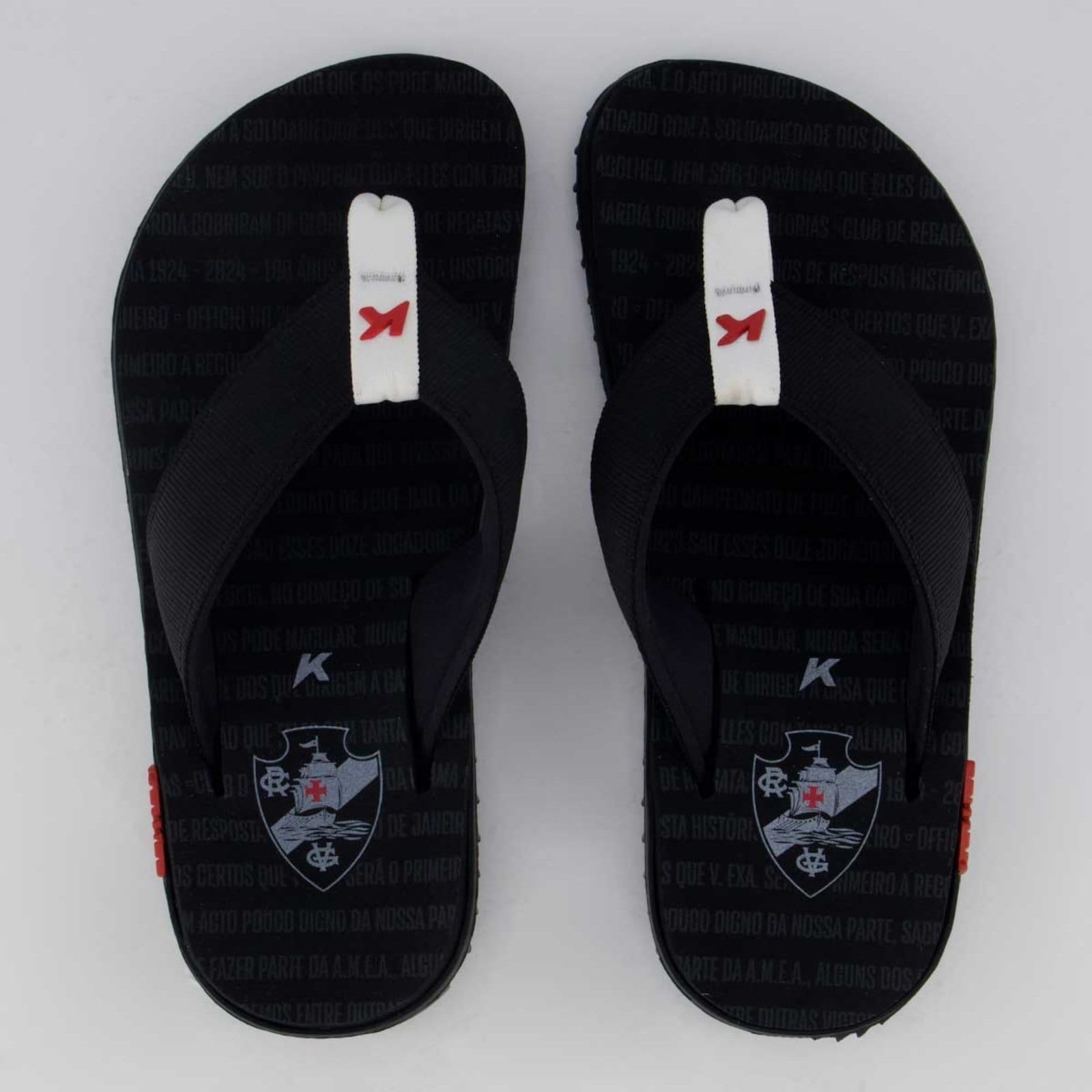 Chinelo Kenner Kivah Vasco e Branco