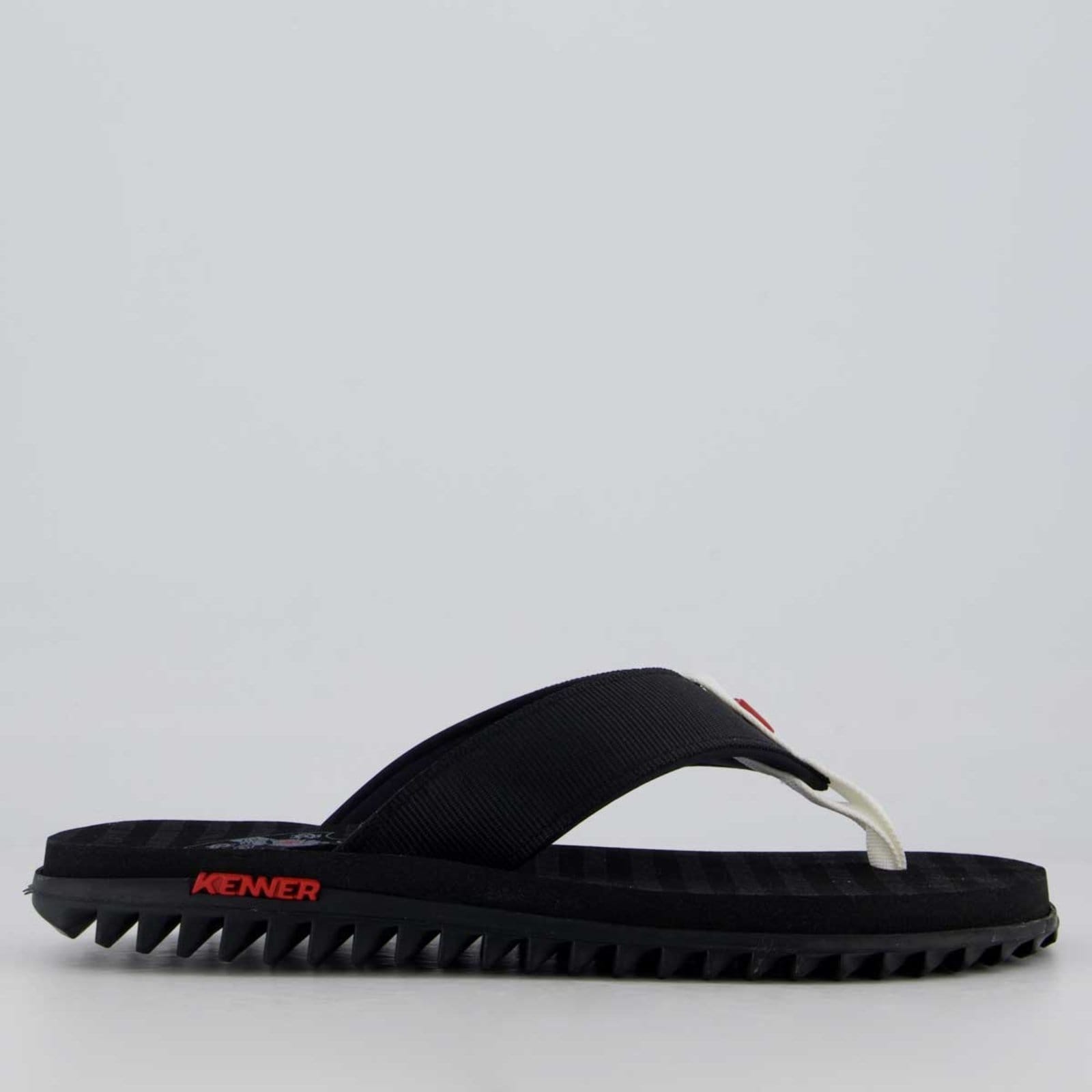 Vista 2 Chinelo Kenner Kivah Vasco e Branco 745 preto