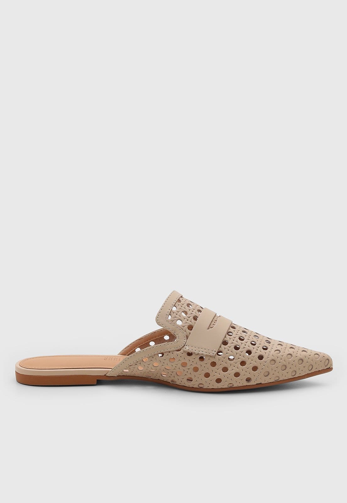 Vista 2 Mocassim Feminino Santa Lolla Laser Cut Santa Lolla bege