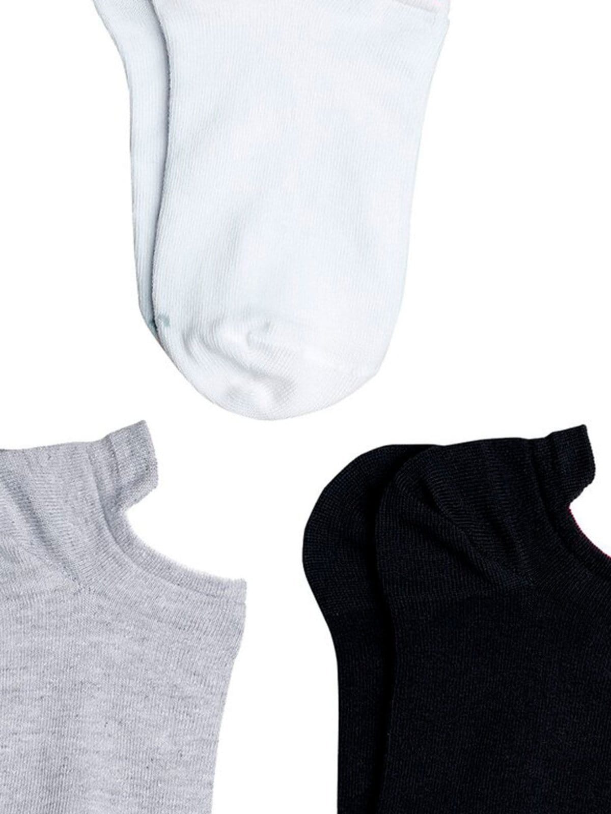 Vista 2 Kit com 3 Meias Cano Curto Lupo Lupo branco