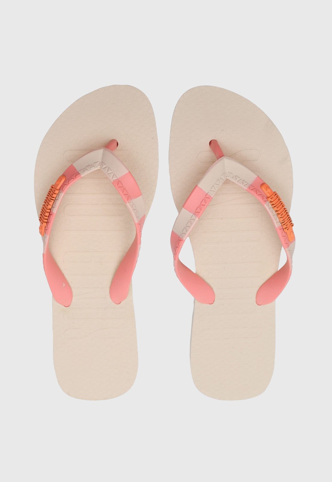Chinelo Feminino Santa Lolla Tiras Bicolores Off-White