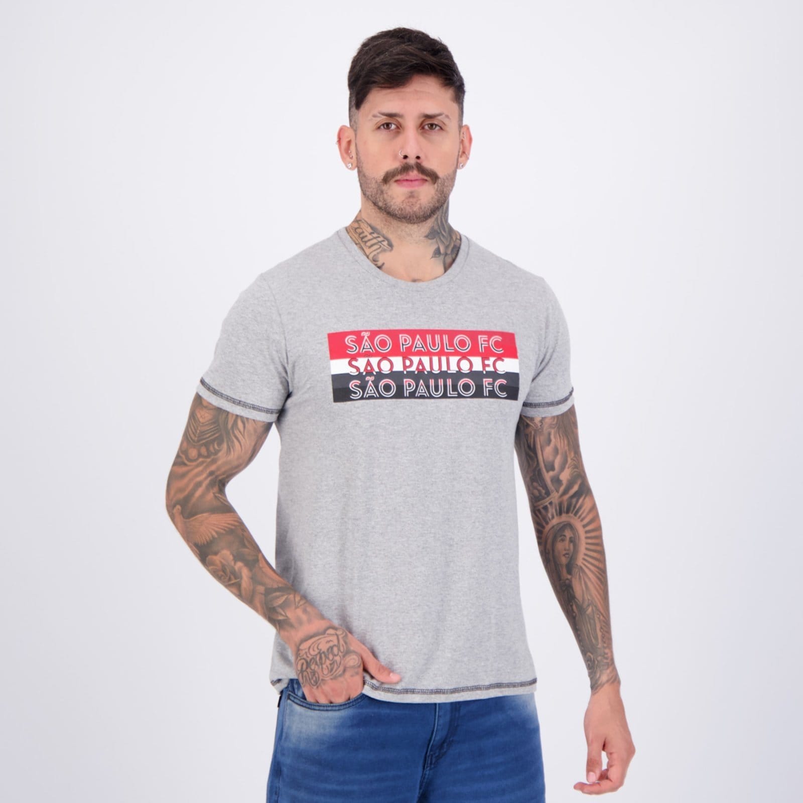 Vista 2 Camisa São Paulo Degree braziline cinza
