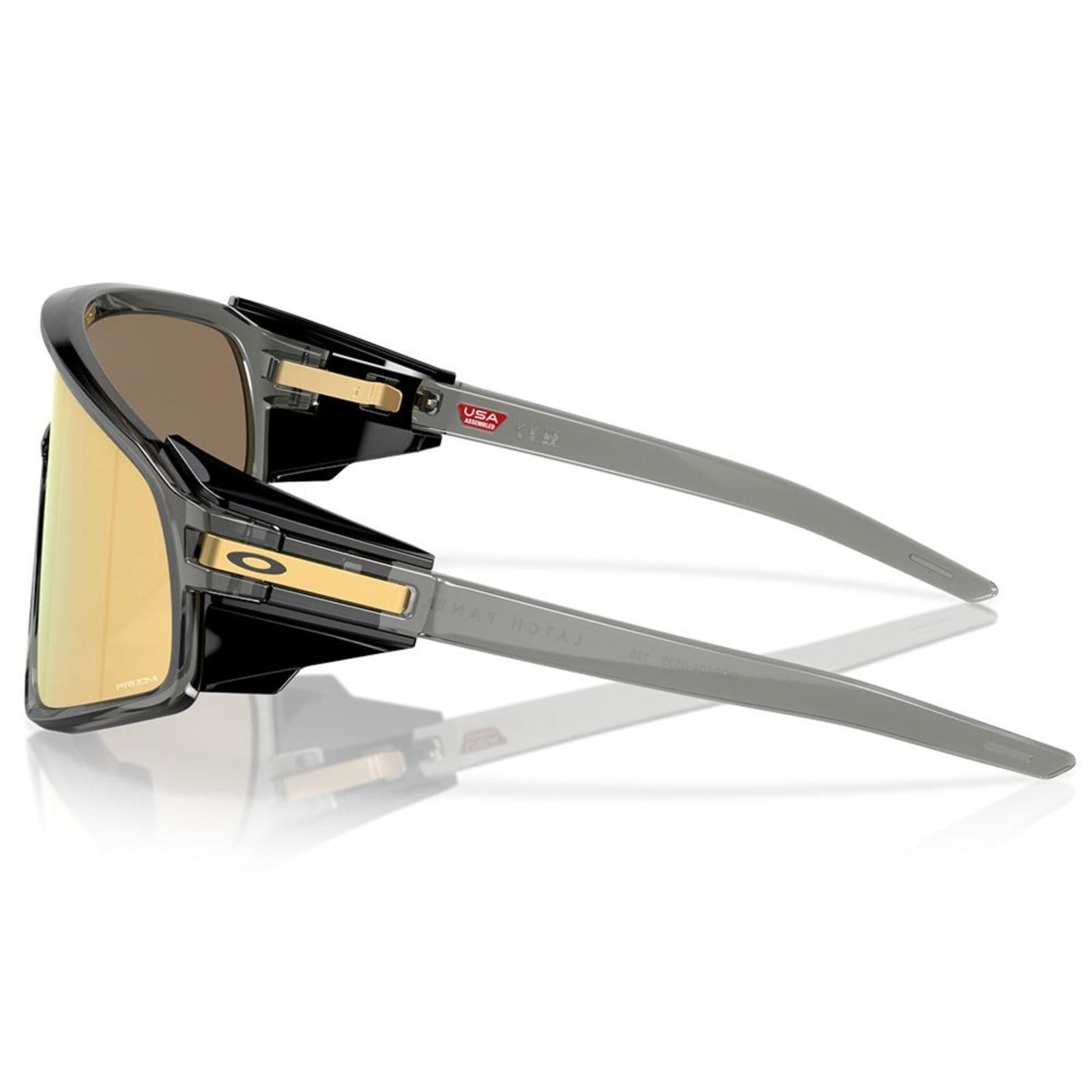 Vista 2 Óculos de Sol Oakley Latch Panel Grey Smoke Prizm 24k Oakley grafite grey