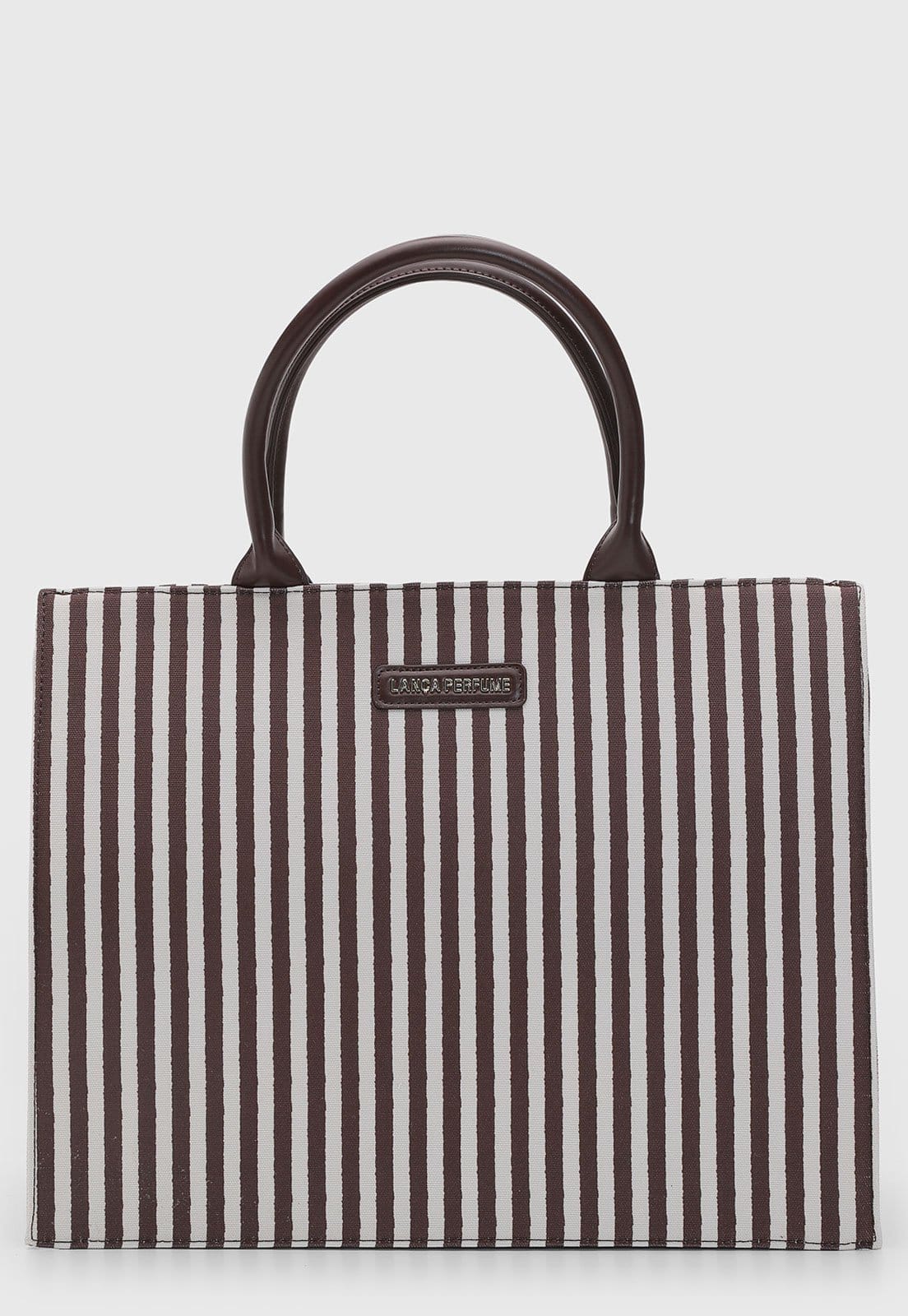 Bolsa Feminina Lança Perfume Estruturada Listrada