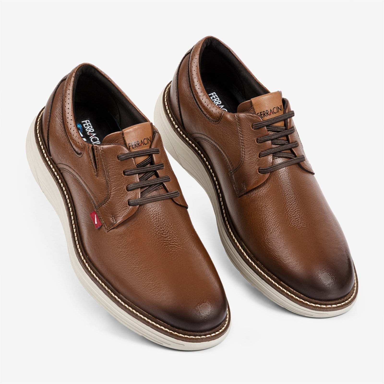 Vista 2 Sapato de Couro Ferracini Full 4565-696J Masculino FERRACINI marrom