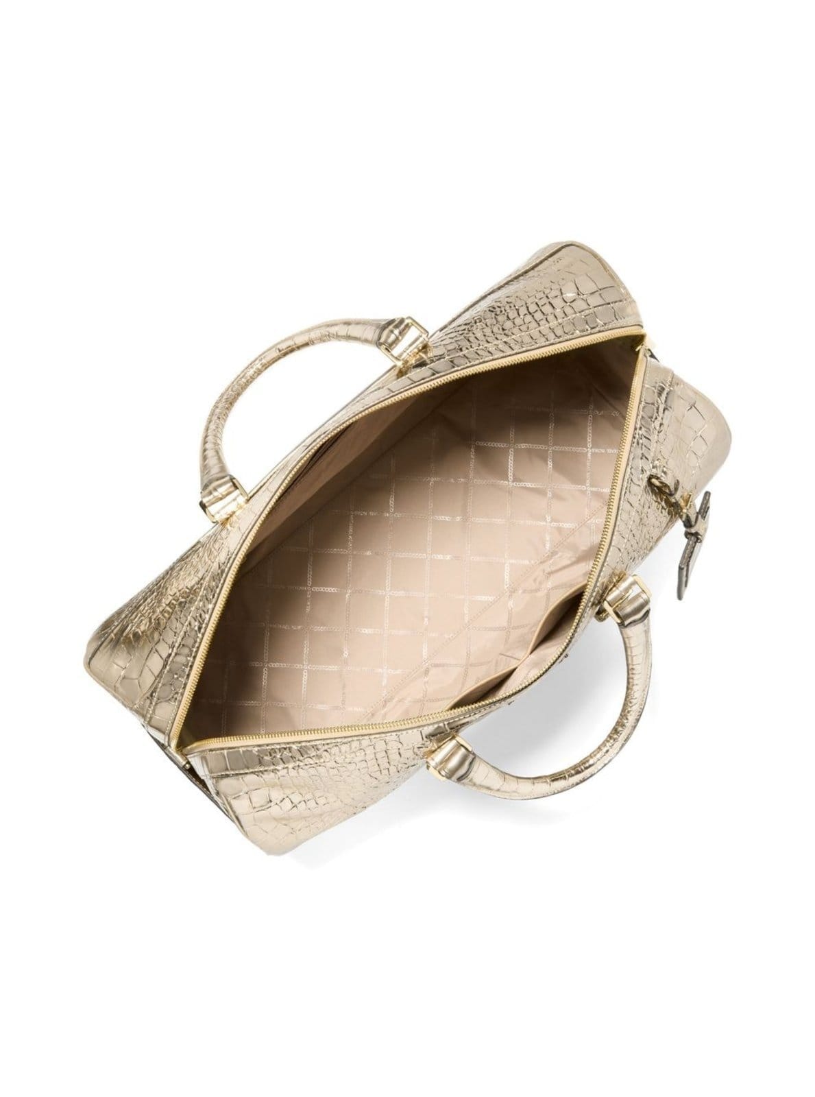 Vista 2 Bolsa De Viagem Bedford Grande De Couro 30F4g07u4k740 Michael Kors dourado