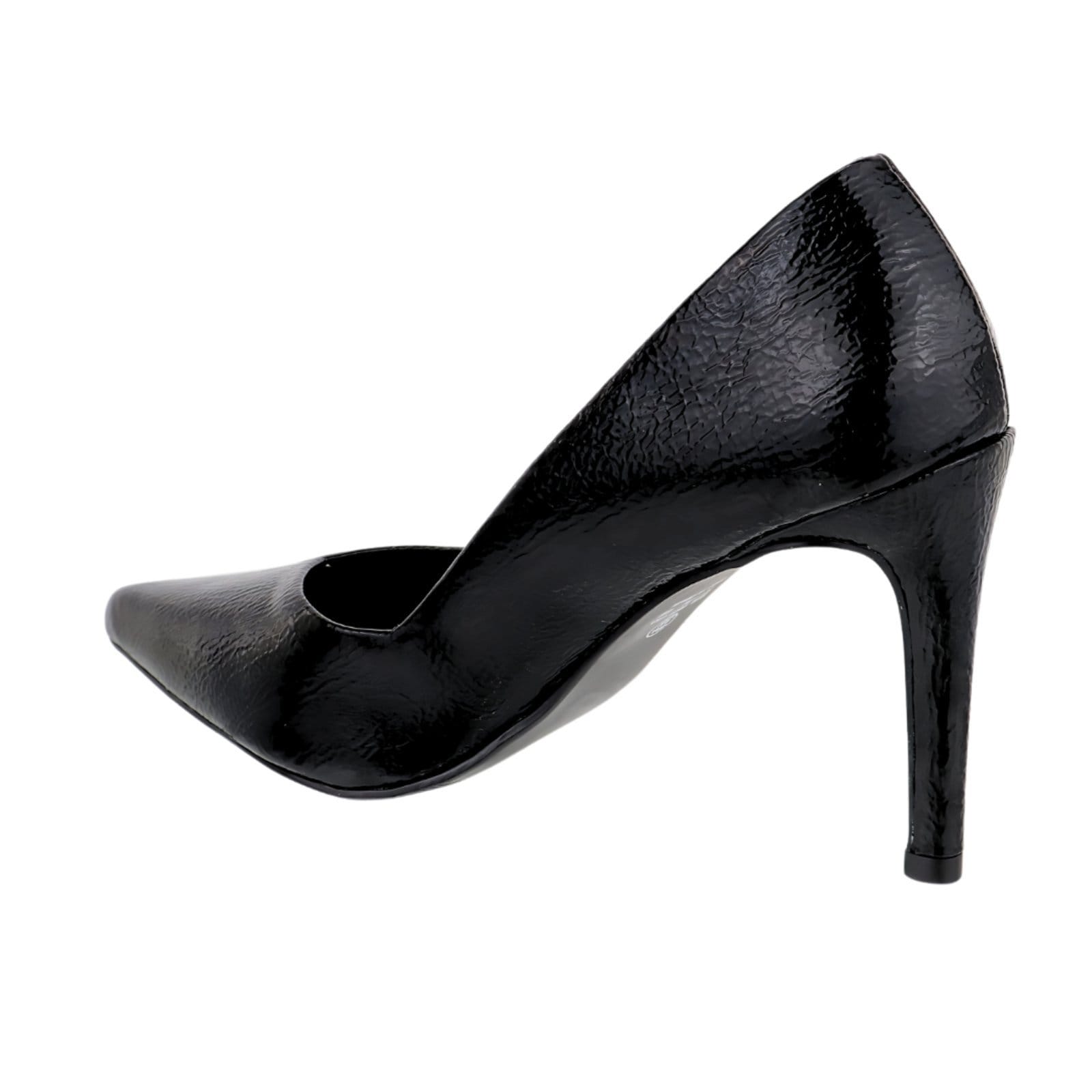 Vista 2 Scarpin Salto Alto Feminino Verniz Molhado Hannah Footwear preto