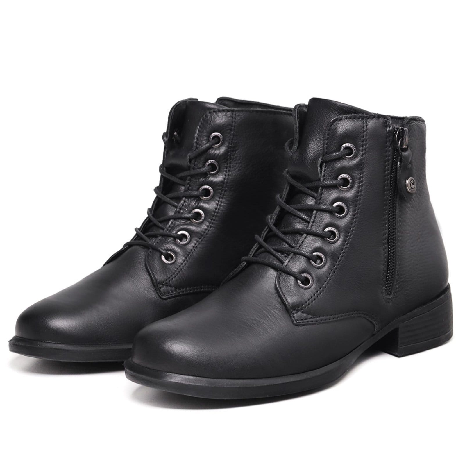 Bota Coturno Feminino de Couro Mod.0905