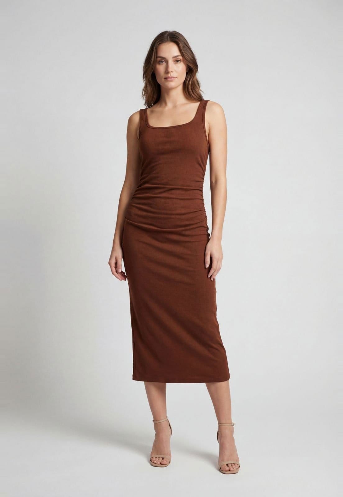 Vestido Feminino Colcci Canelado Midi